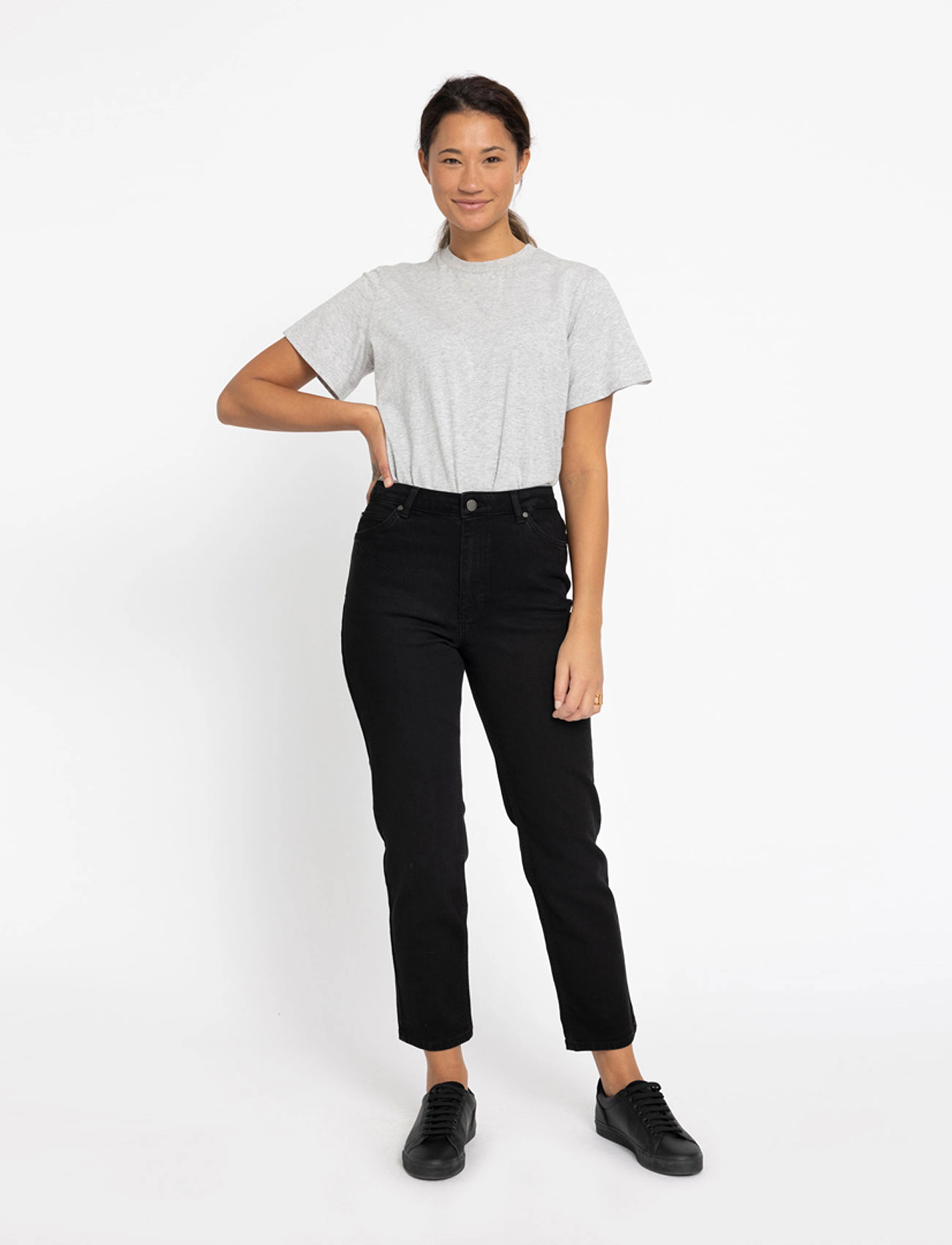 FIVEUNITS Mollyfv Ankle, Kvinder, Højtaljede Ankel Jeans, Sort, Str: 26