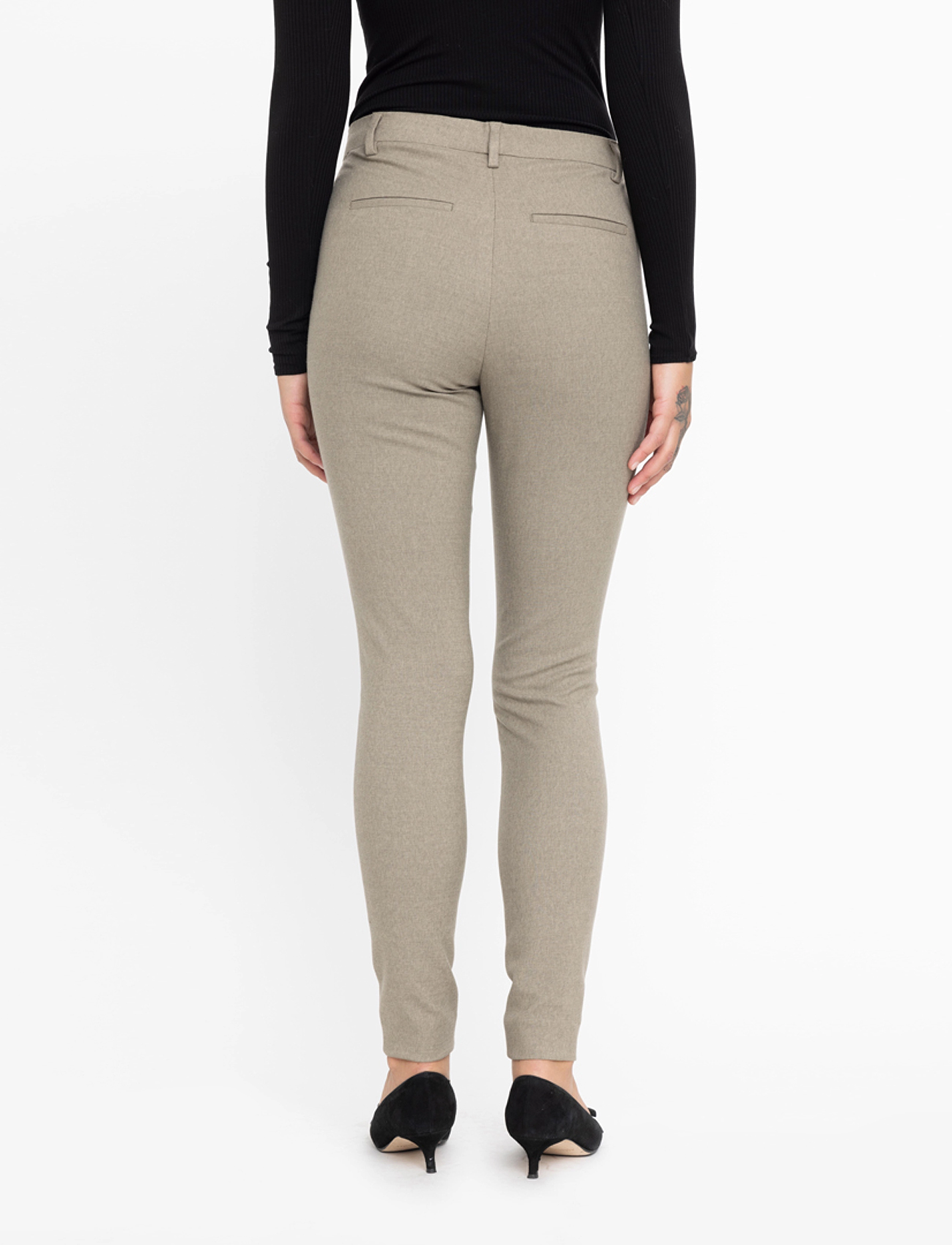 FIVEUNITS - AngelieFV Pure - slim fit-byxor - sage green melange - 4