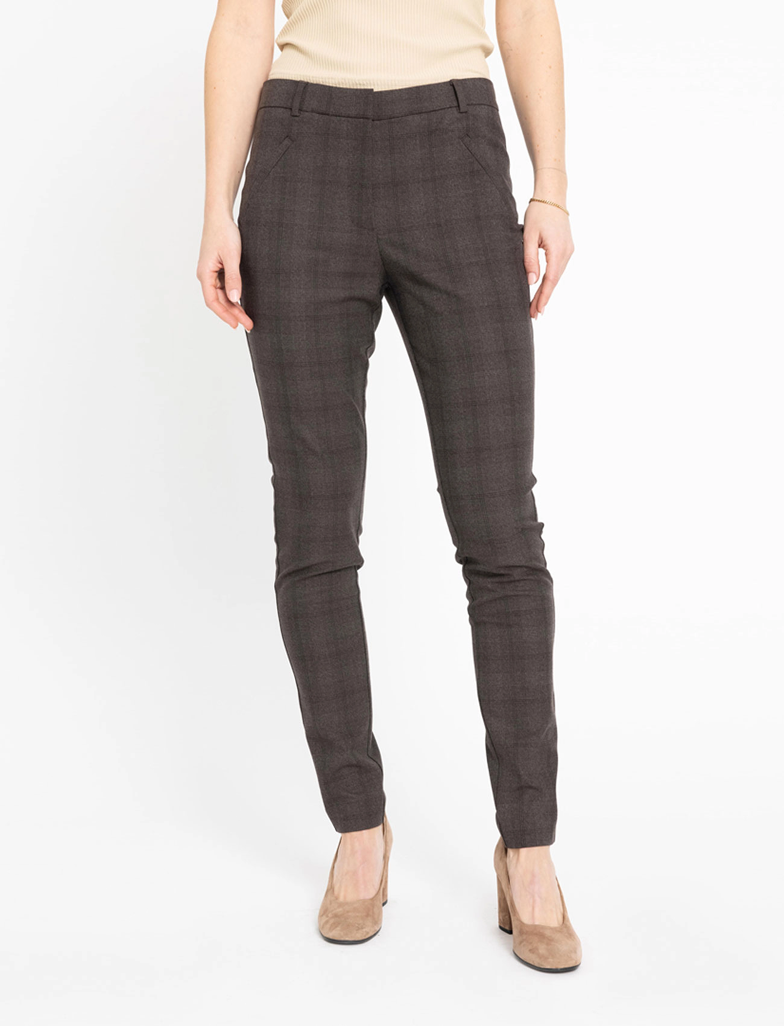FIVEUNITS - Angelie Pure - juhlamuotia outlet-hintaan - brown check - 4