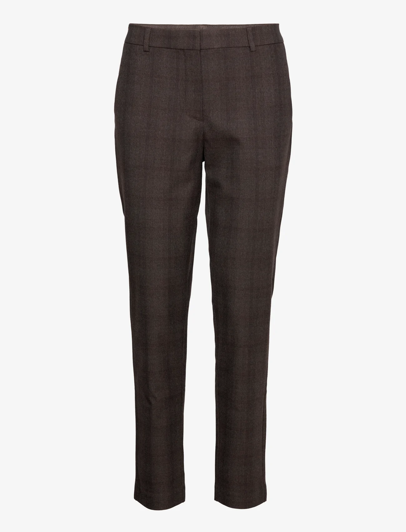 FIVEUNITS - Kylie Crop - tailored trousers - brown check - 0