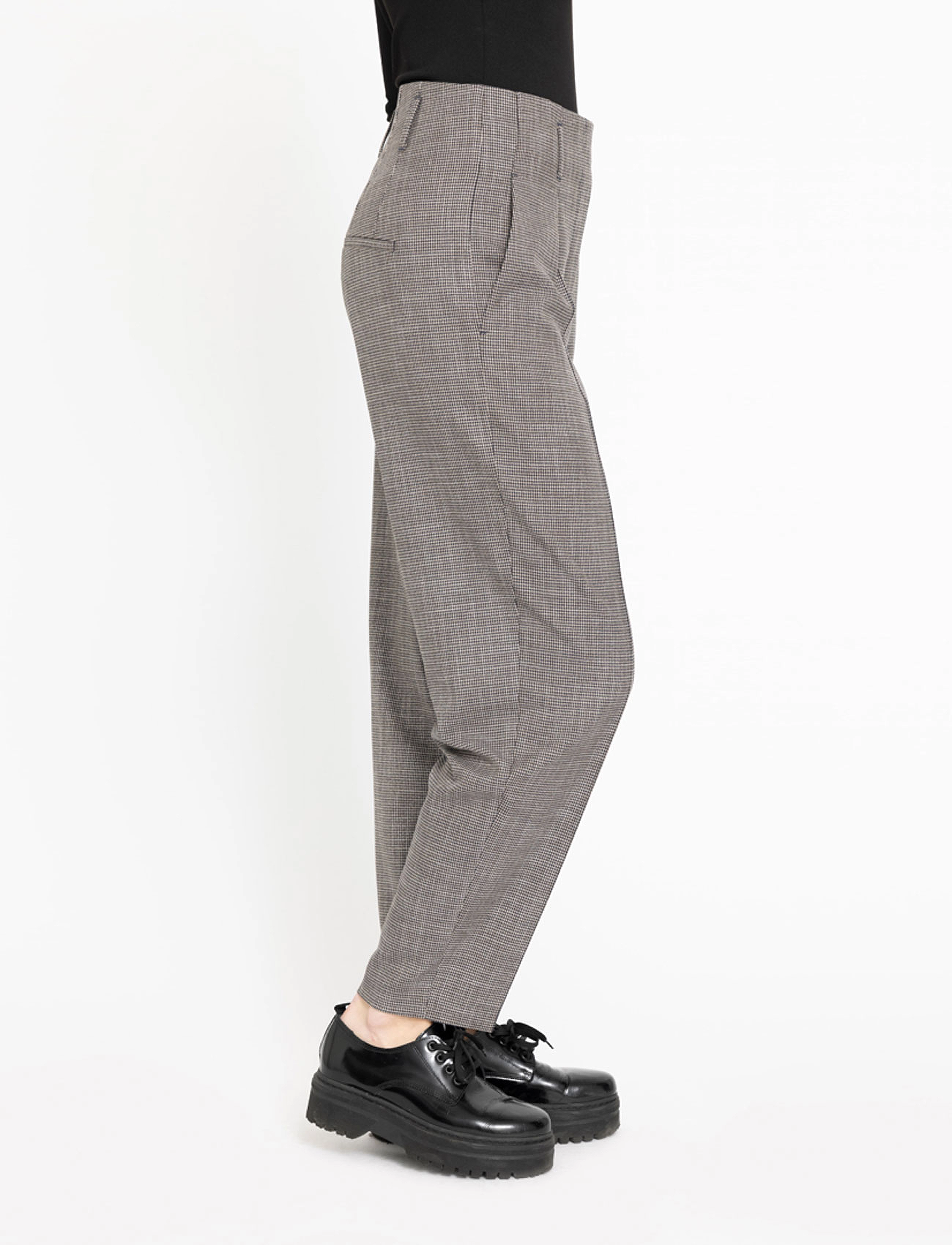 FIVEUNITS - Hailey - rette bukser - navy mini houndstooth - 5
