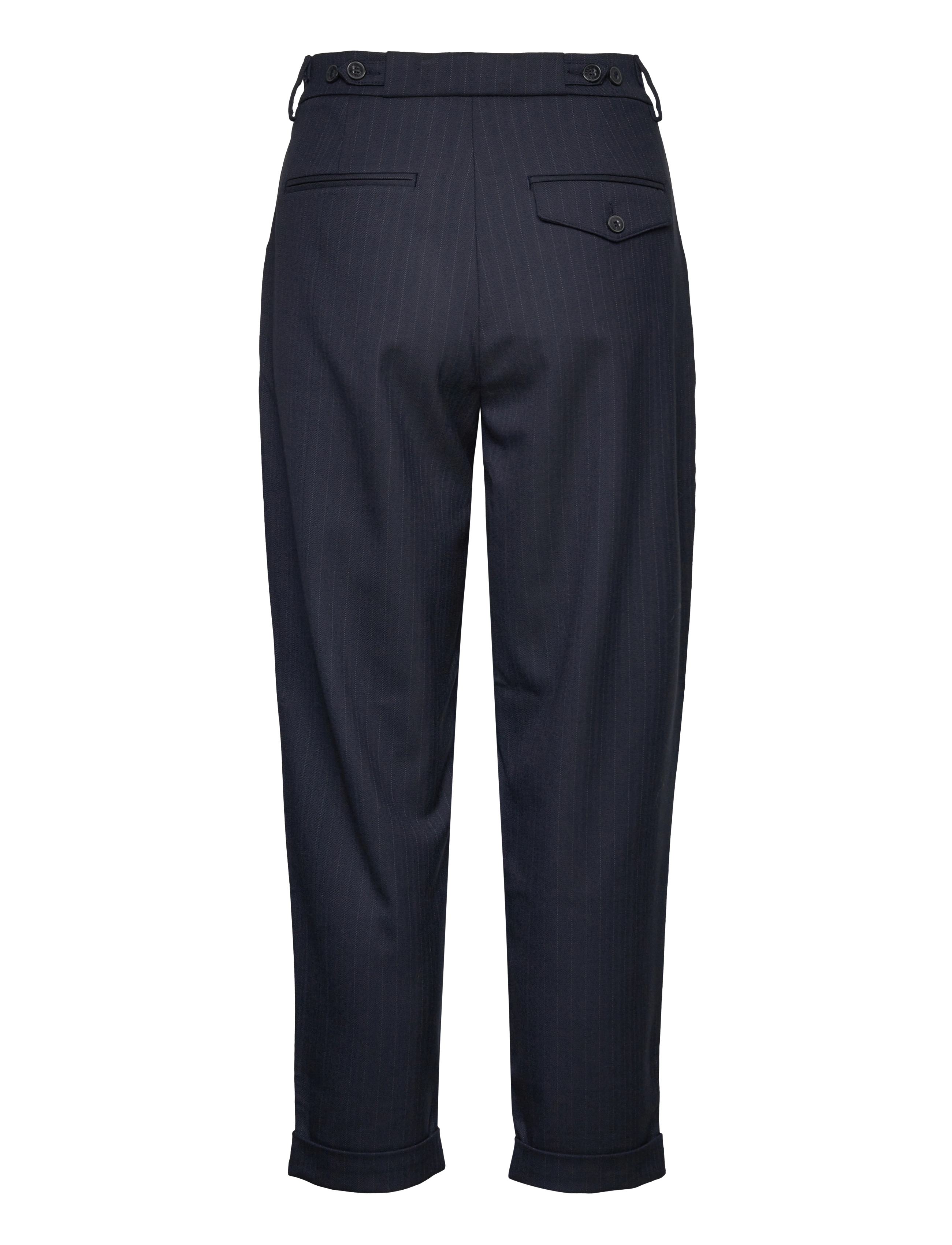 FIVEUNITS - Malou Slash - navy dashed pinstripe - 1