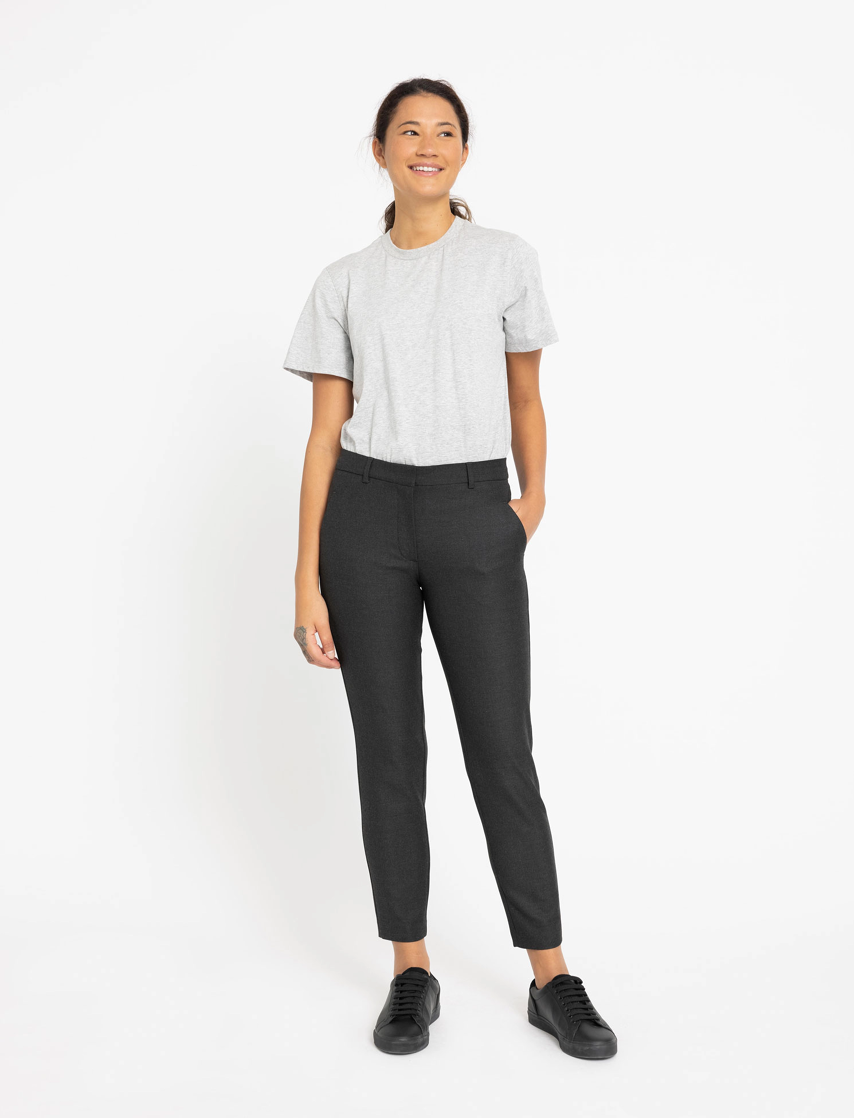 FIVEUNITS - Kylie Crop - dark grey melange - 2