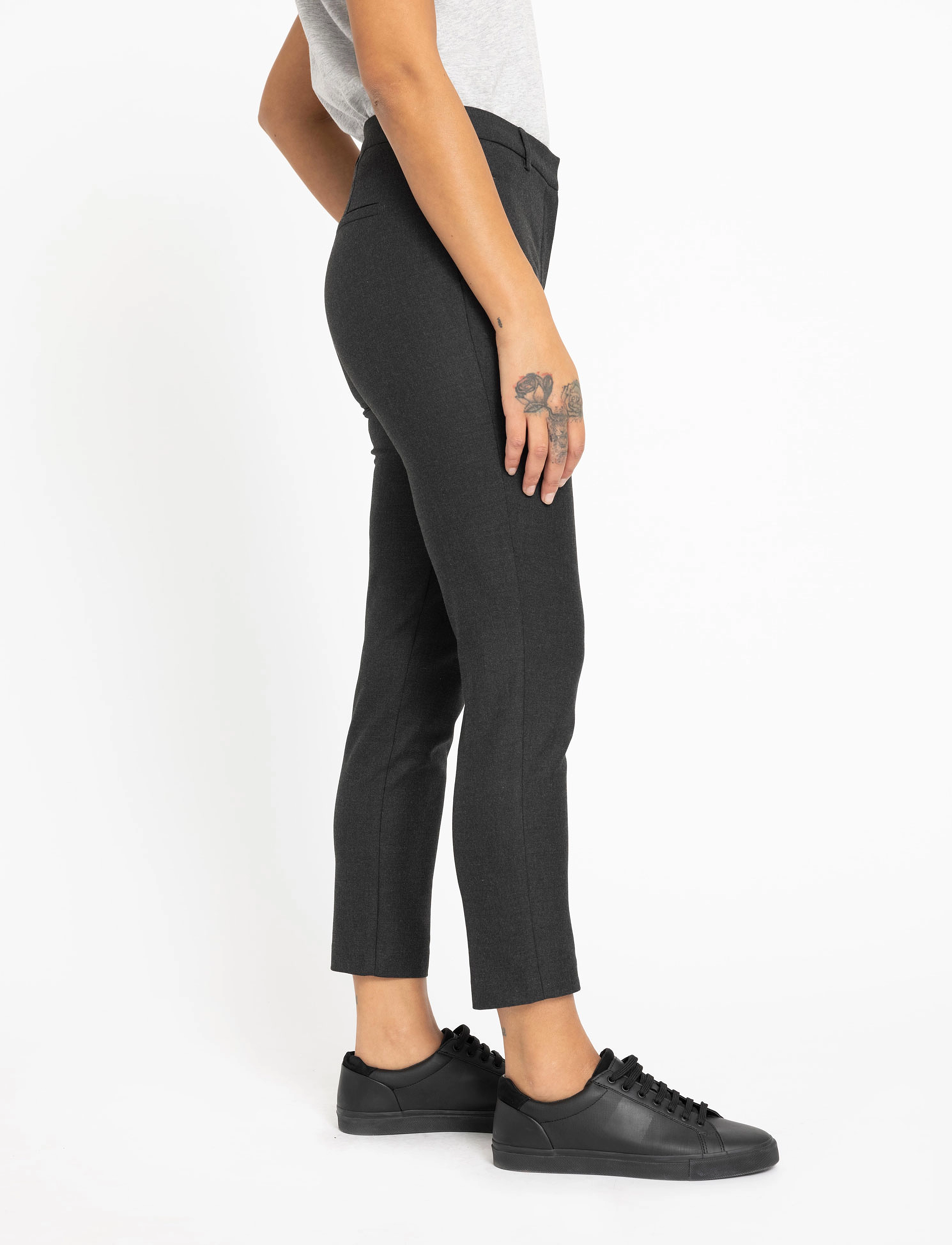 FIVEUNITS - Kylie Crop - dark grey melange - 5