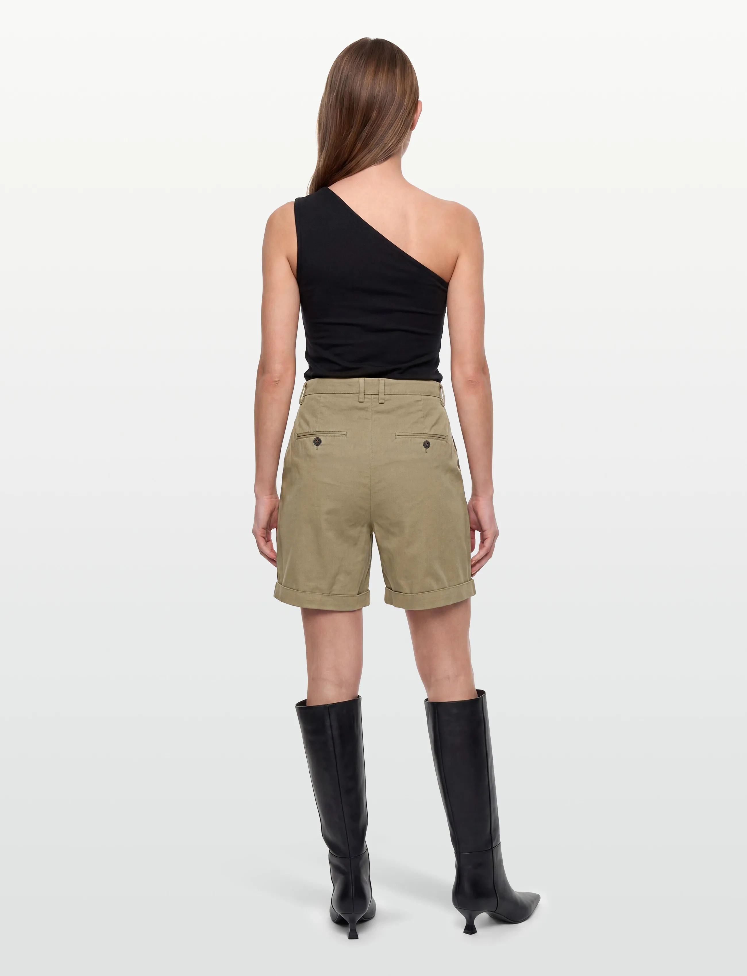 FIVEUNITS - EmmaFV Shorts - chino-shorts - green tea - 4