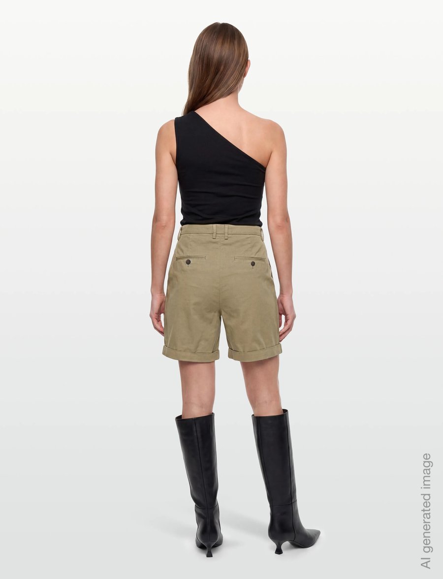 FIVEUNITS - EmmaFV Shorts - lühikesed chino-püksid - green tea - 4