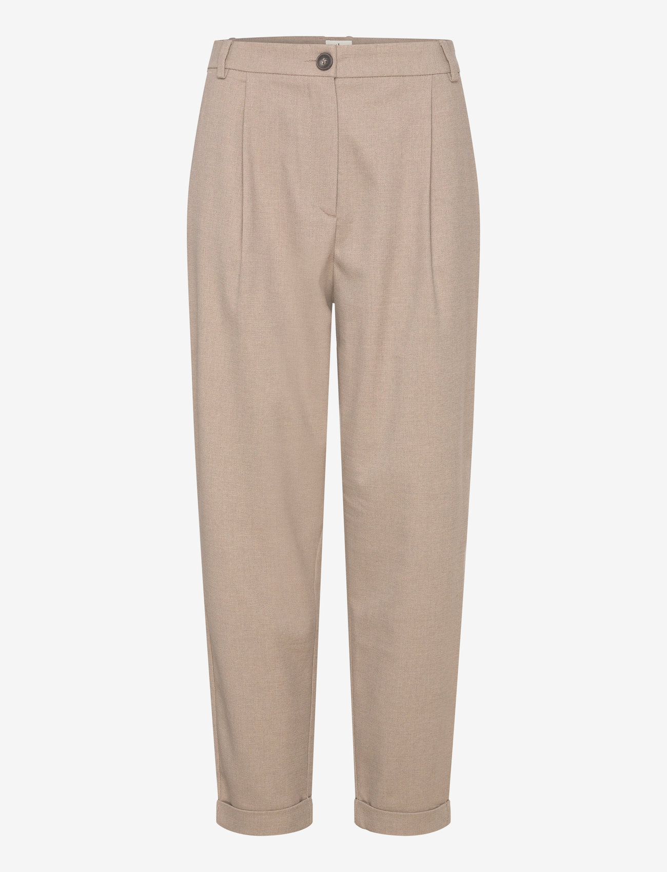 FIVEUNITS - MalouFV - straight leg hosen - dark sand melange - 0