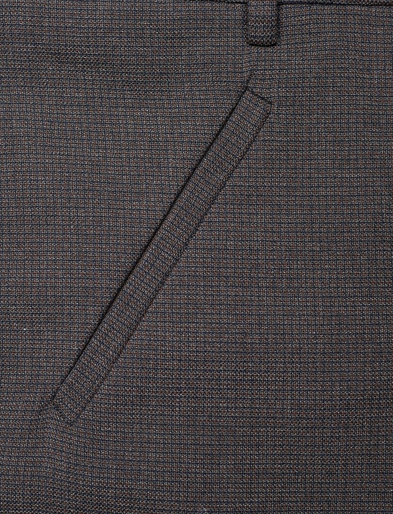 FIVEUNITS - AngelieFV Pure - slim fit hosen - navy brown grid - 2