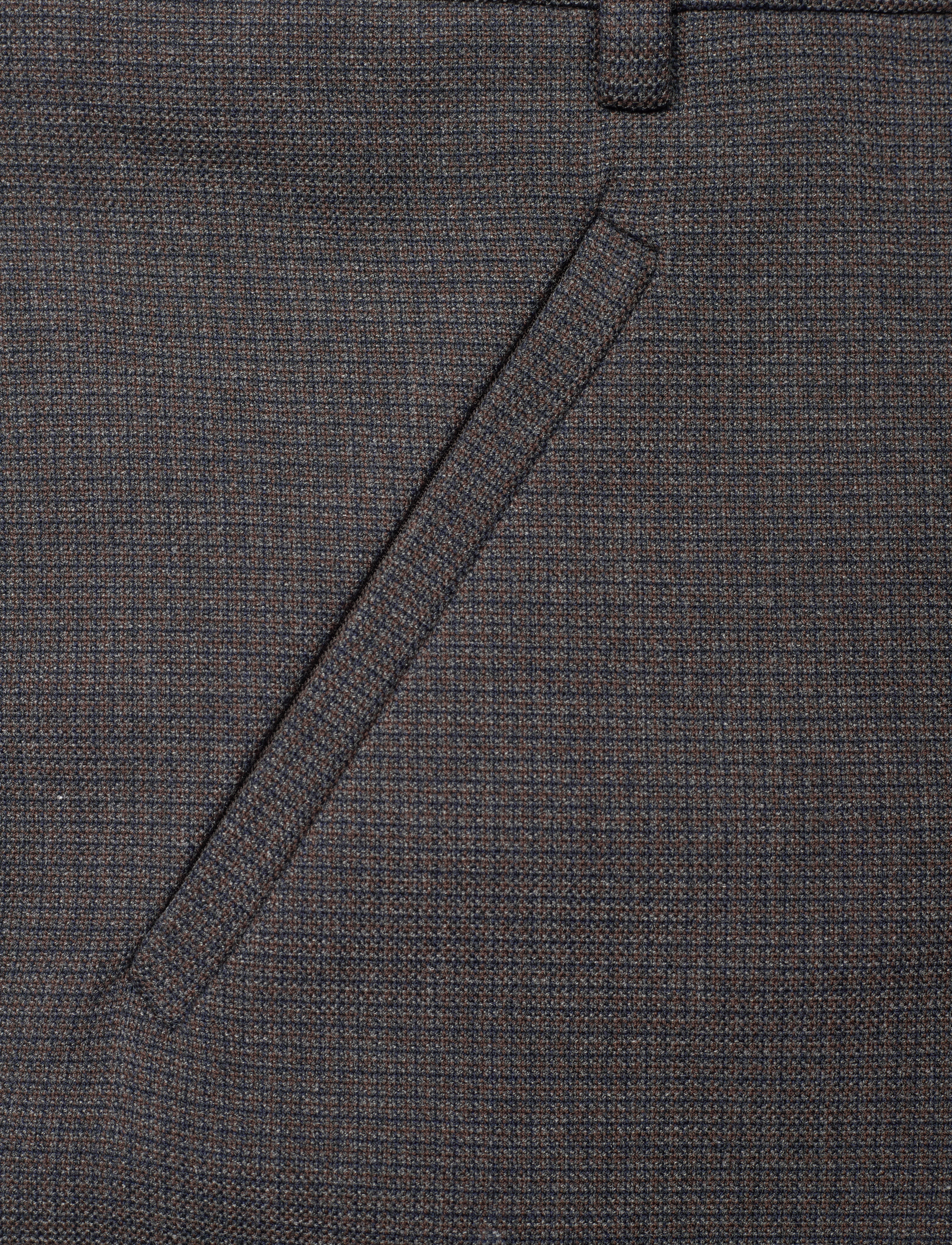 FIVEUNITS - AngelieFV Pure - slim fit bukser - navy brown grid - 2