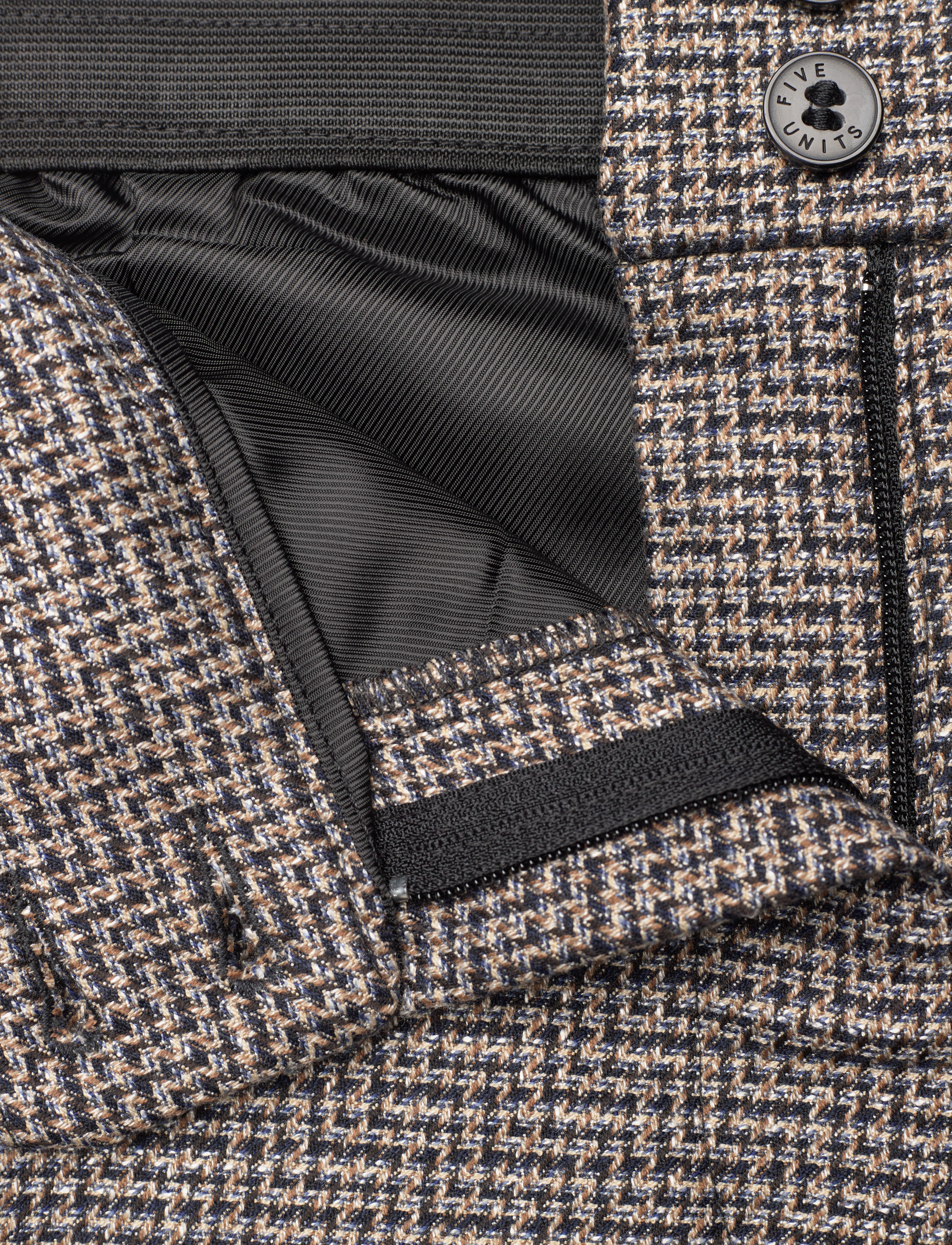 FIVEUNITS - Daphne - rette bukser - black sand twist - 3
