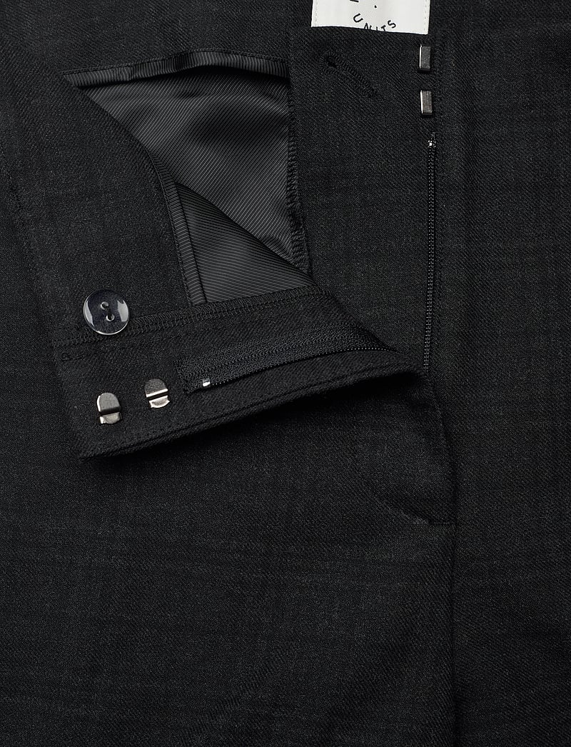 FIVEUNITS - Julia - straight leg hosen - black check - 2