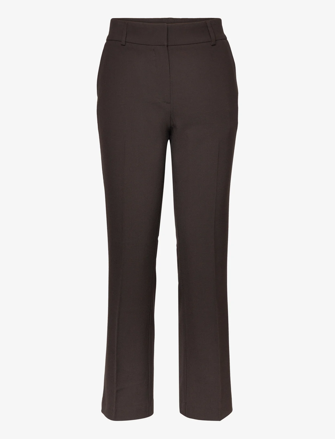 FIVEUNITS - Clara Ankle - tailored trousers - dark brown melange - 0