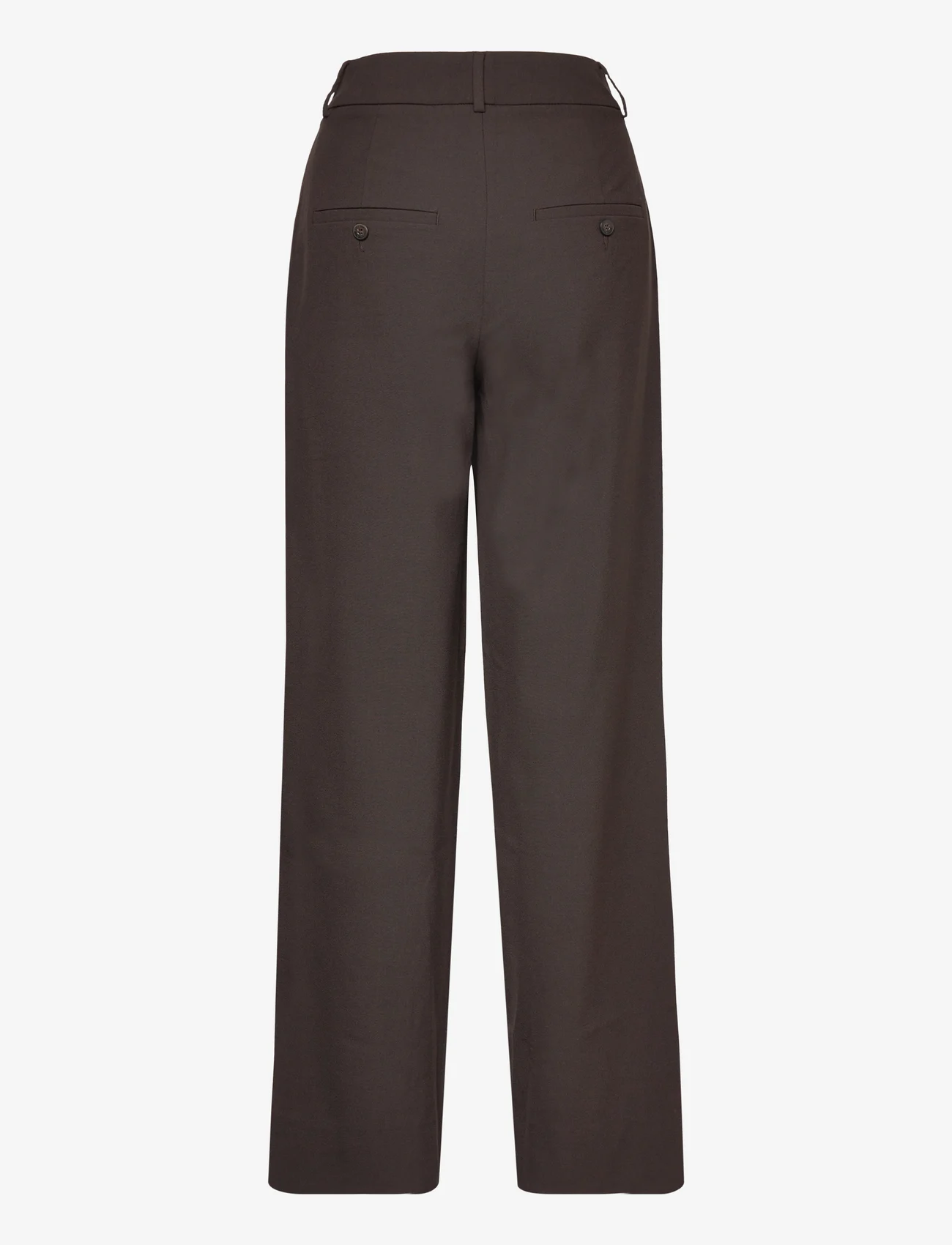 FIVEUNITS - Sophia - bukser med brede ben - dark brown melange - 1