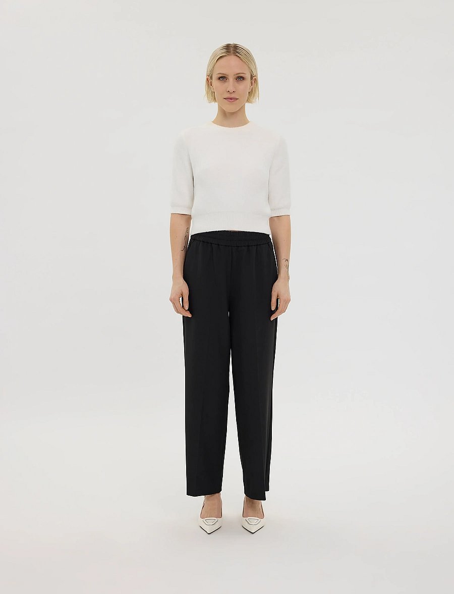 FIVEUNITS - LouiseFV Ankle - buxur með beinum skálmum - black - 0