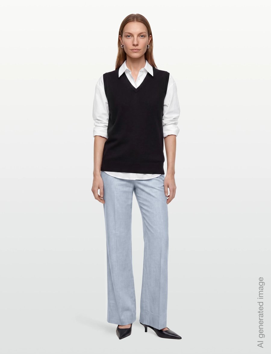 FIVEUNITS - OliviaFV - leinenhosen - sky blue linen - 0