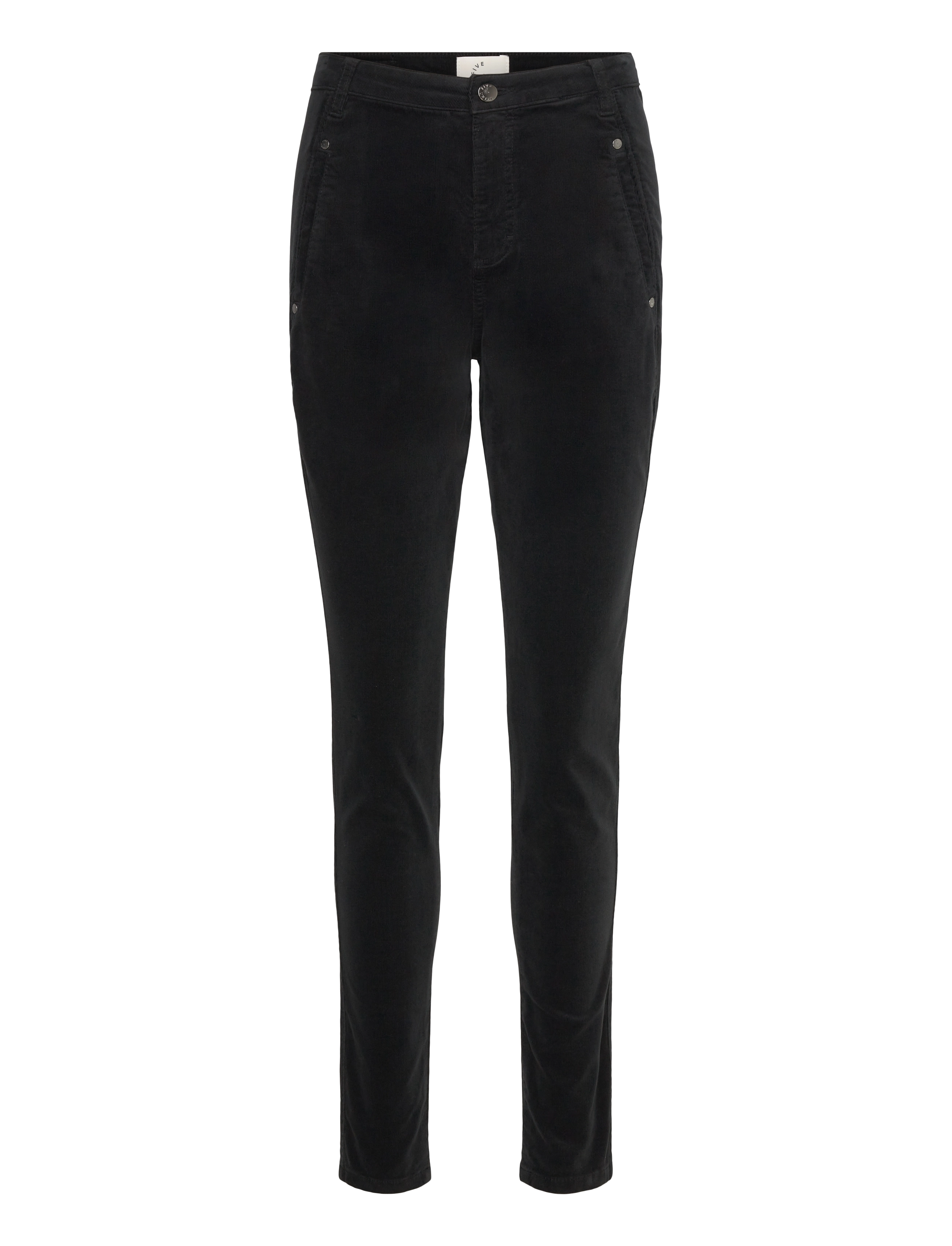 FIVEUNITS JolieFV Pure - Riided - BLACK FINE CORDUROY / black