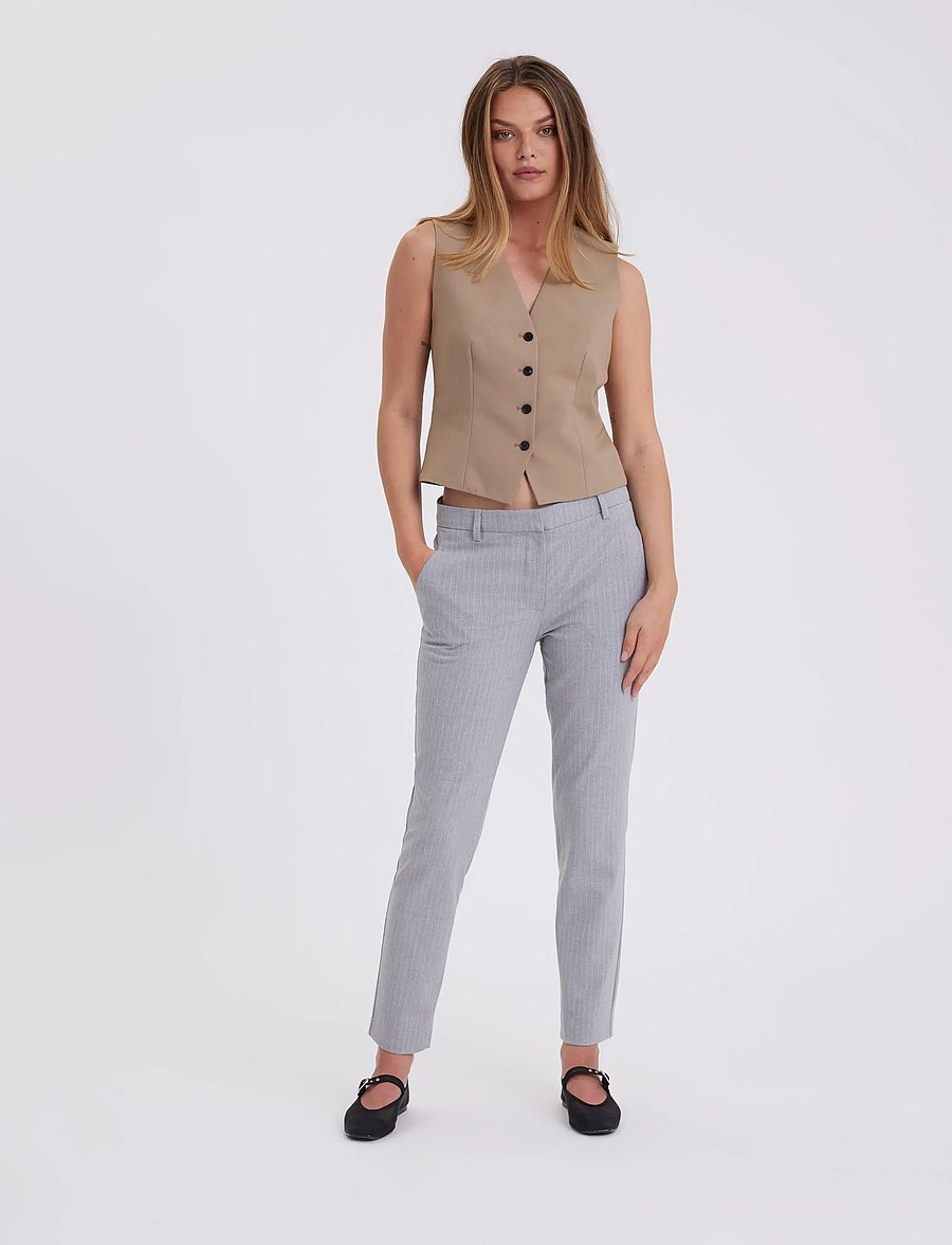 FIVEUNITS - KylieFV - pidulikud püksid - light grey pinstripe - 0