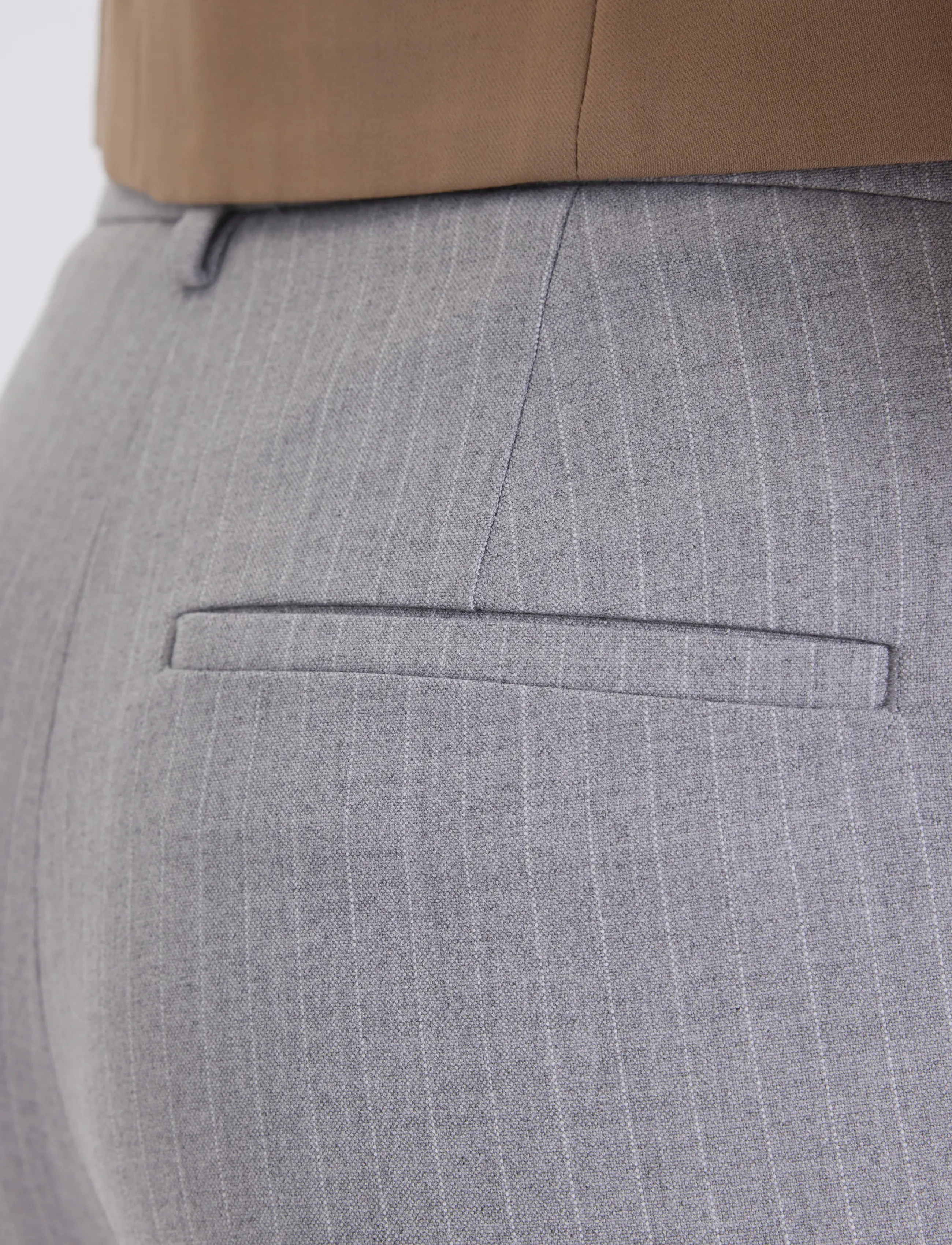 FIVEUNITS - KylieFV - slim fit byxor - light grey pinstripe - 3