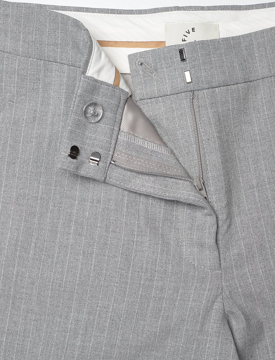 FIVEUNITS - KylieFV - pidulikud püksid - light grey pinstripe - 4
