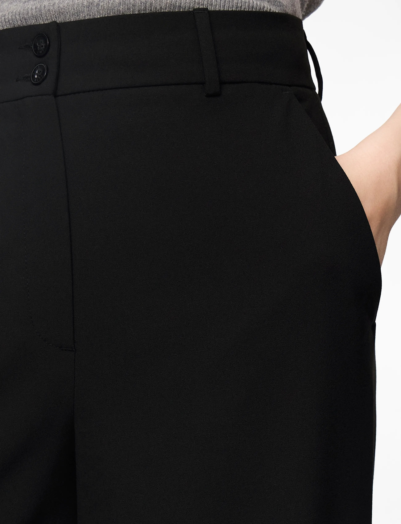 FIVEUNITS - LauraFV - bukser med brede ben - black - 5