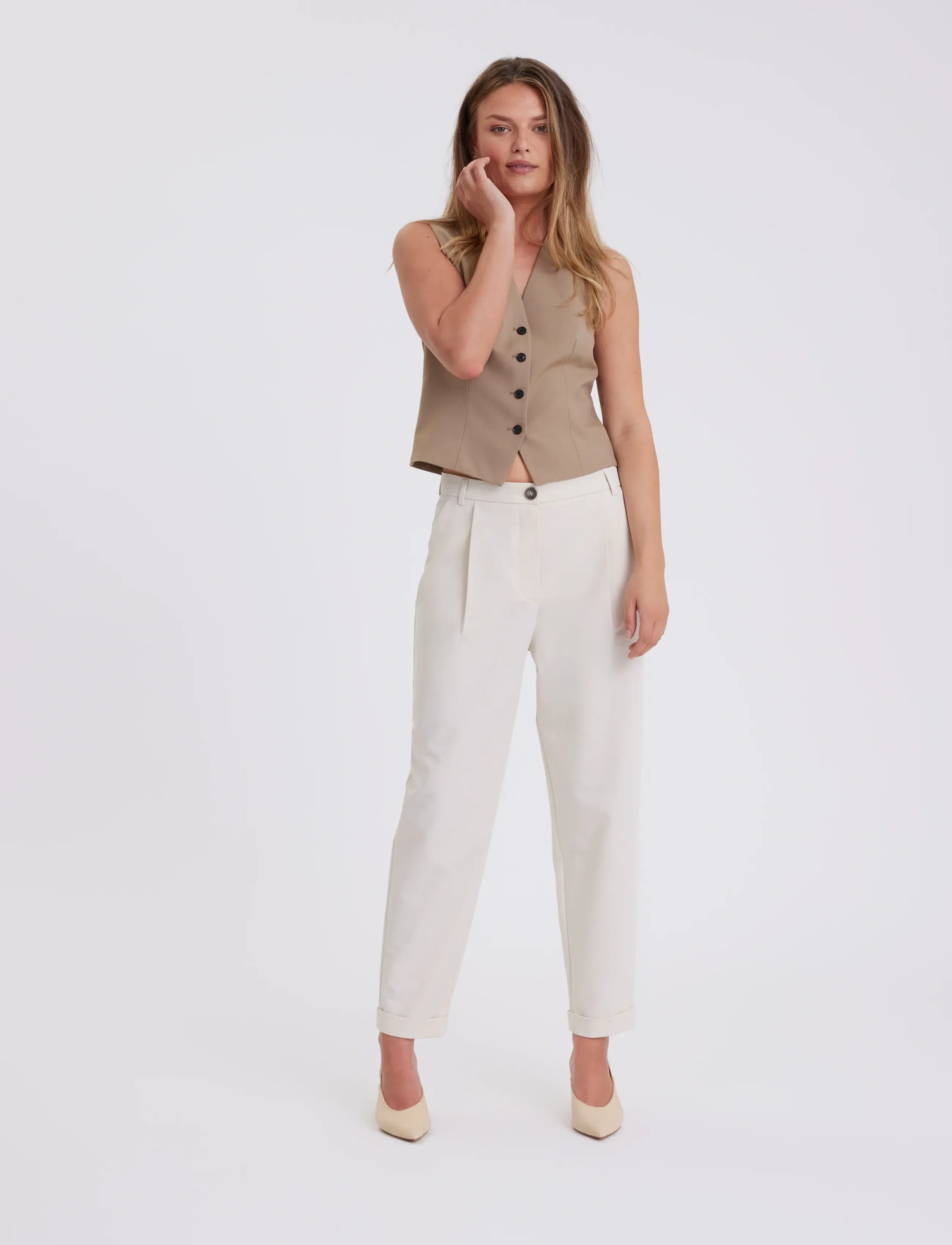 FIVEUNITS MalouFV - Kleidung - WHITE CHOCOLATE / cream