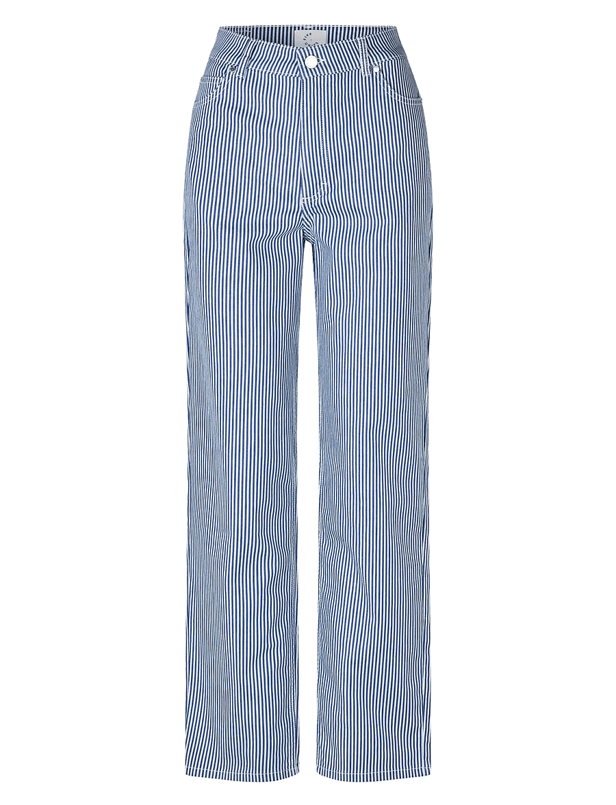 FIVEUNITS - LunaFV - straight jeans - blue stripe - 1