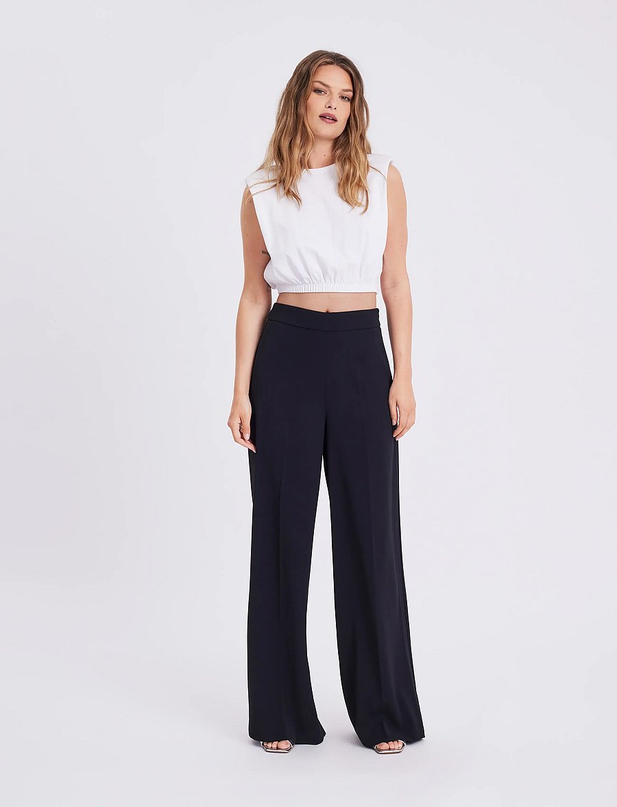 FIVEUNITS - MarieFV - hosen mit weitem bein - black - 0