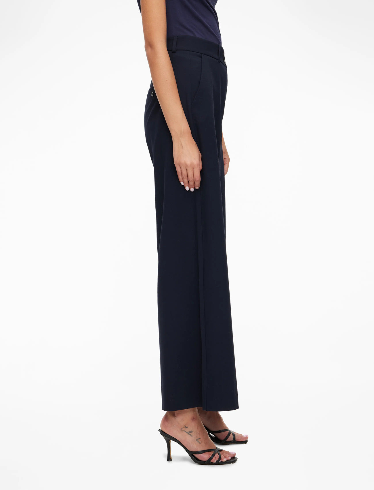 FIVEUNITS - LauraFV - bukser med brede ben - navy - 2
