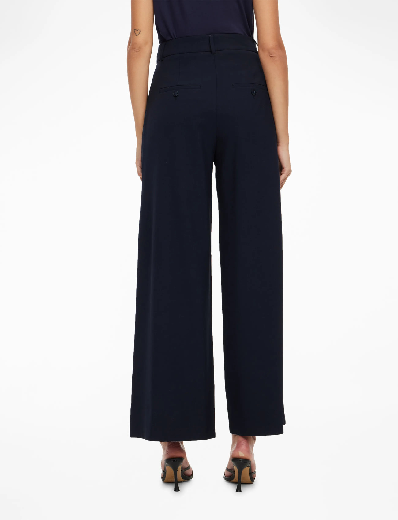 FIVEUNITS - LauraFV - bukser med brede ben - navy - 3