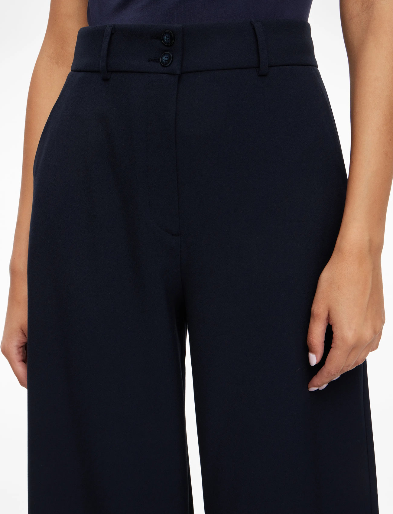 FIVEUNITS - LauraFV - bukser med brede ben - navy - 5