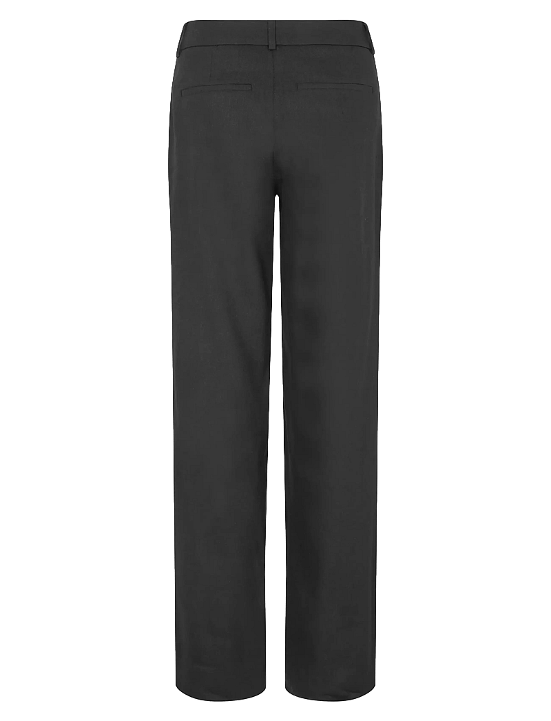 FIVEUNITS - DenaFV - bukser med lige ben - black linen - 2