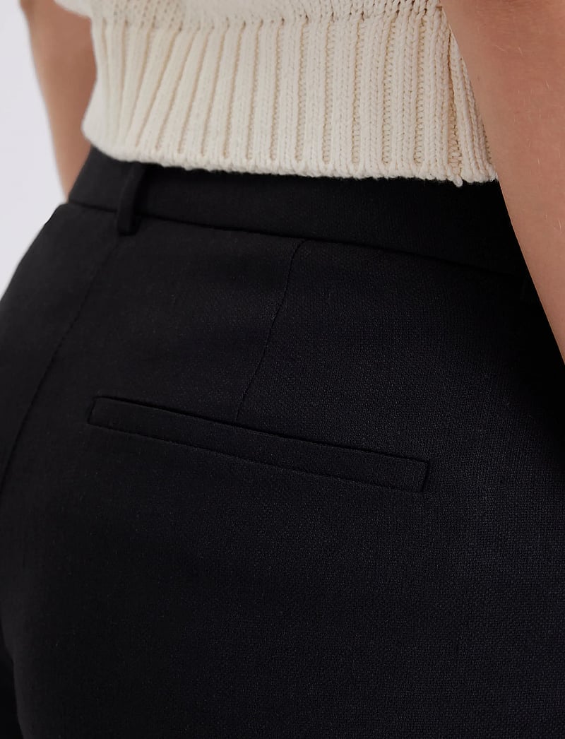 FIVEUNITS - DenaFV - bukser med lige ben - black linen - 3