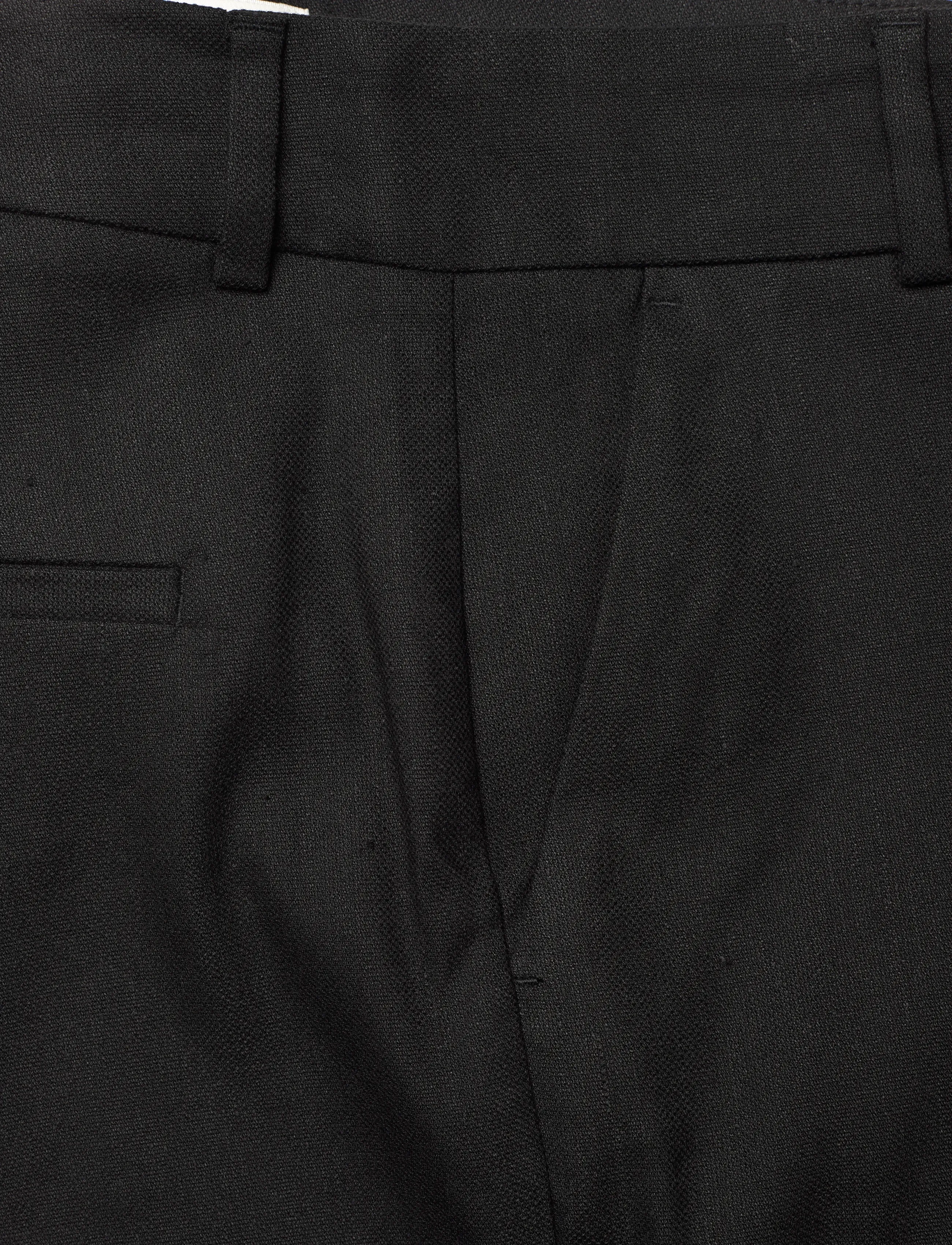 FIVEUNITS - DenaFV - straight leg trousers - black linen - 5