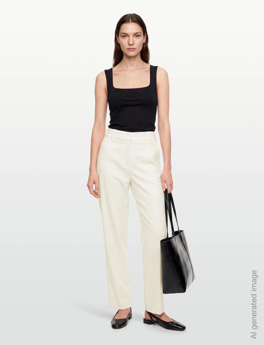 FIVEUNITS - DenaFV - leinenhosen - cream white linen - 0