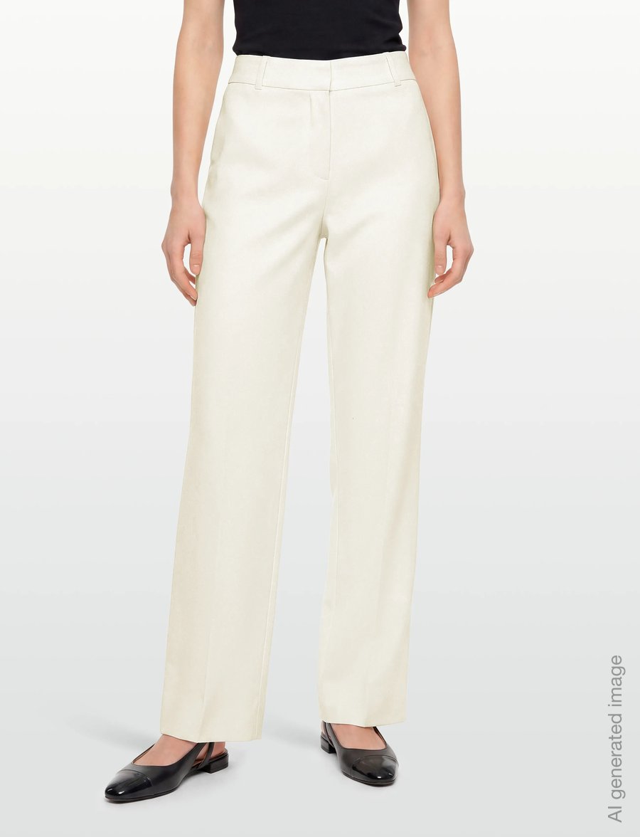 FIVEUNITS - DenaFV - leinenhosen - cream white linen - 3