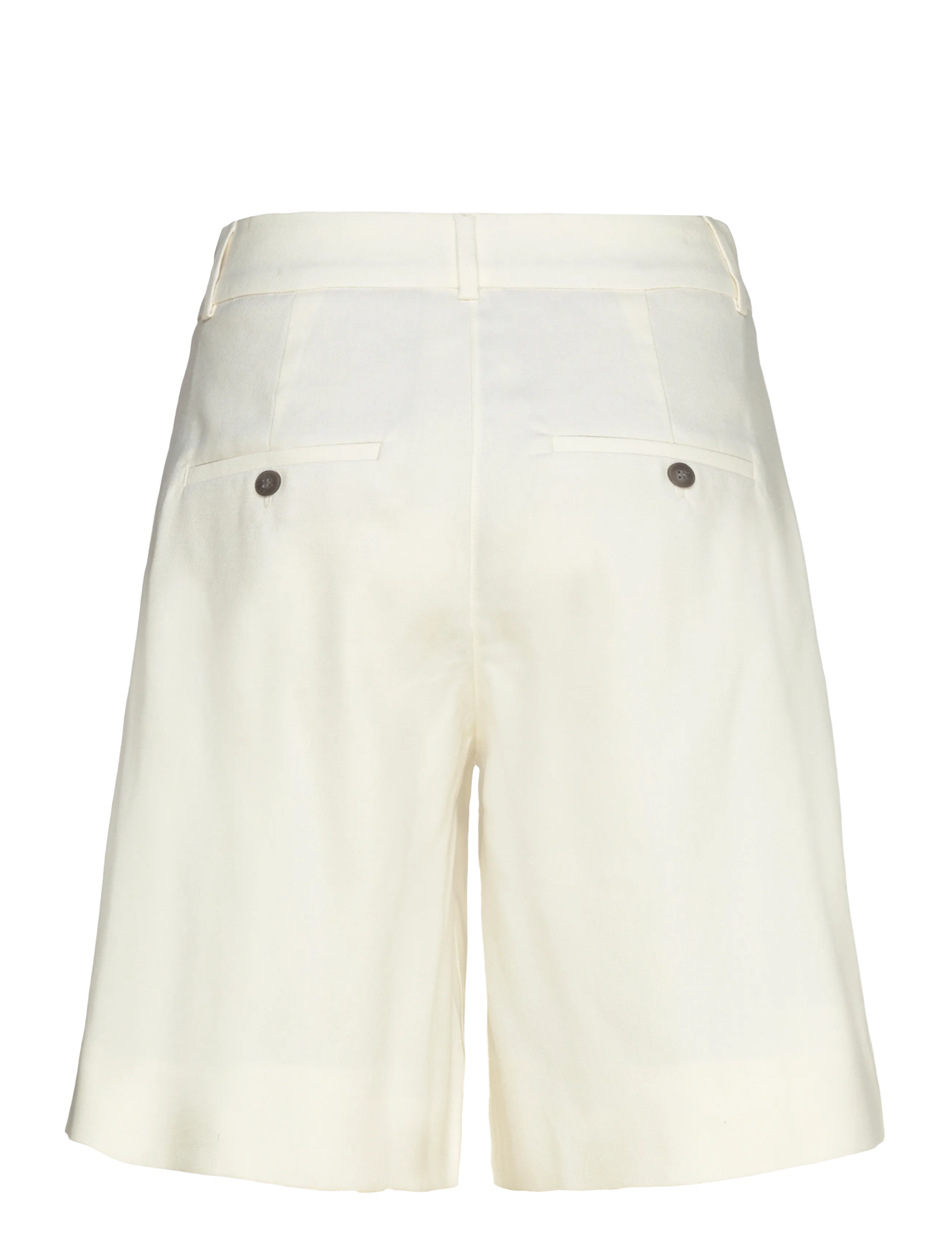 FIVEUNITS - LauraFV Midi Shorts - lühikesed vabaajapüksid - cream white linen - 1