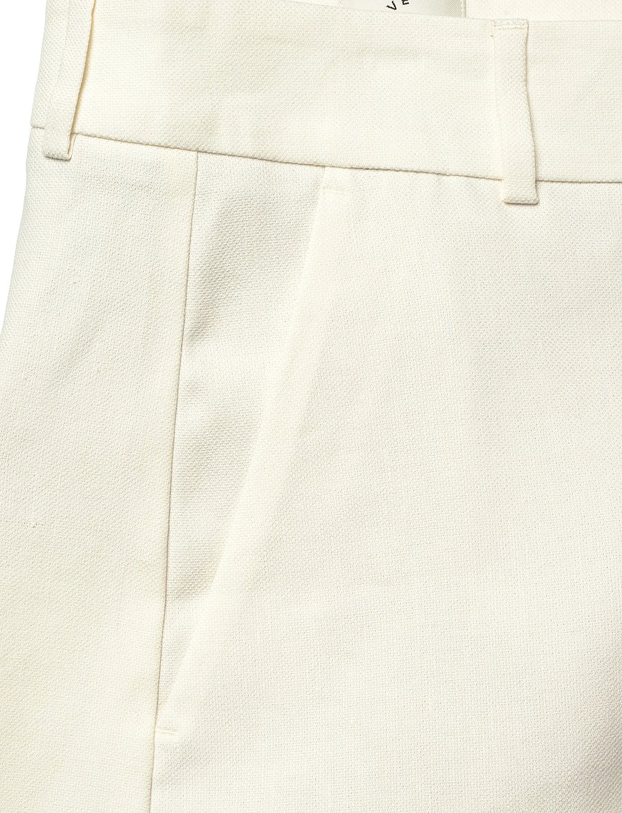 FIVEUNITS - LauraFV Midi Shorts - hørshorts - cream white linen - 5
