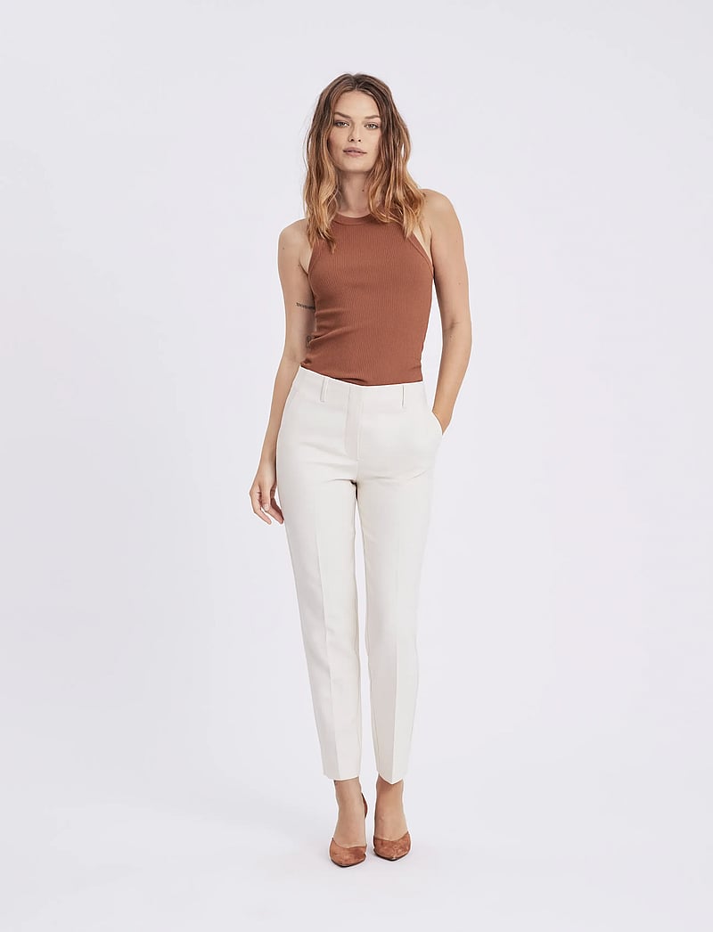 FIVEUNITS - JuliaFV - sérsniðnar buxur - ivory melange - 0