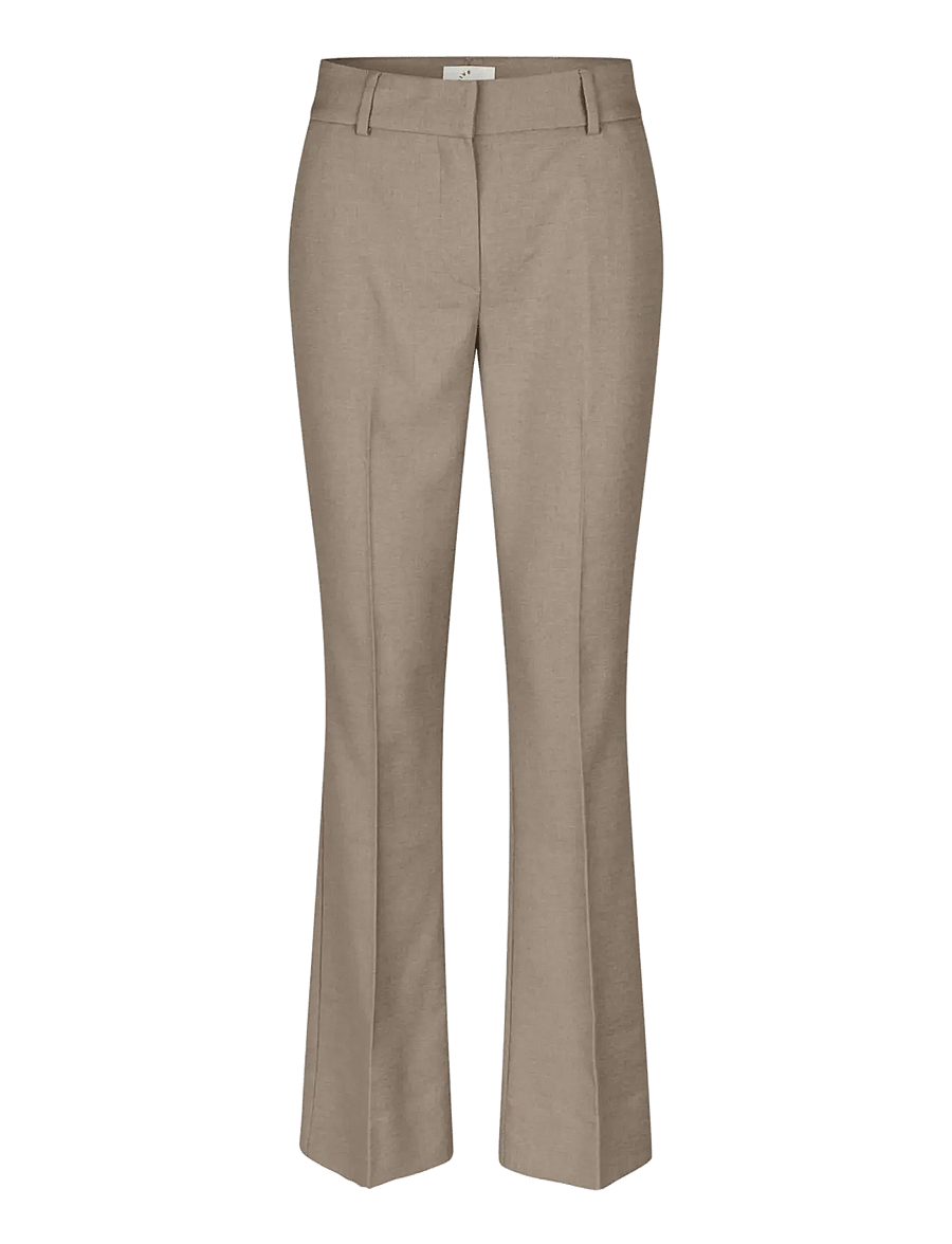 Five Units - ClaraFV 438 - flare bukser - dark sand melange - 1