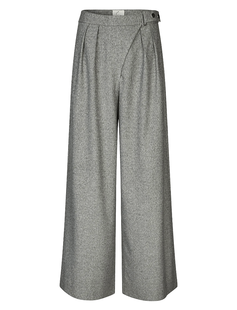 FIVEUNITS - UmaFV - bukser med brede ben - pepper melange - 1