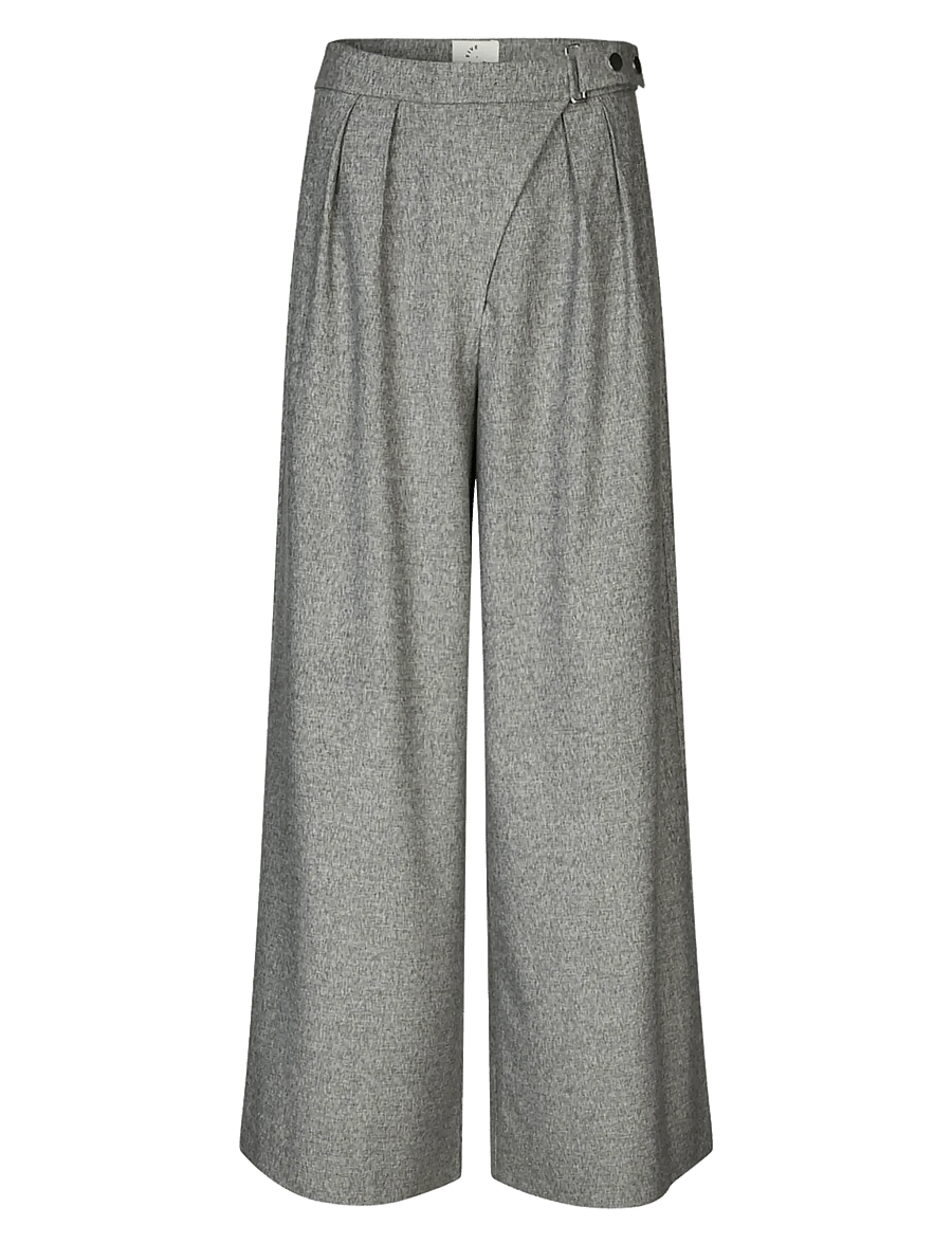 FIVEUNITS - UmaFV - hosen mit weitem bein - pepper melange - 1