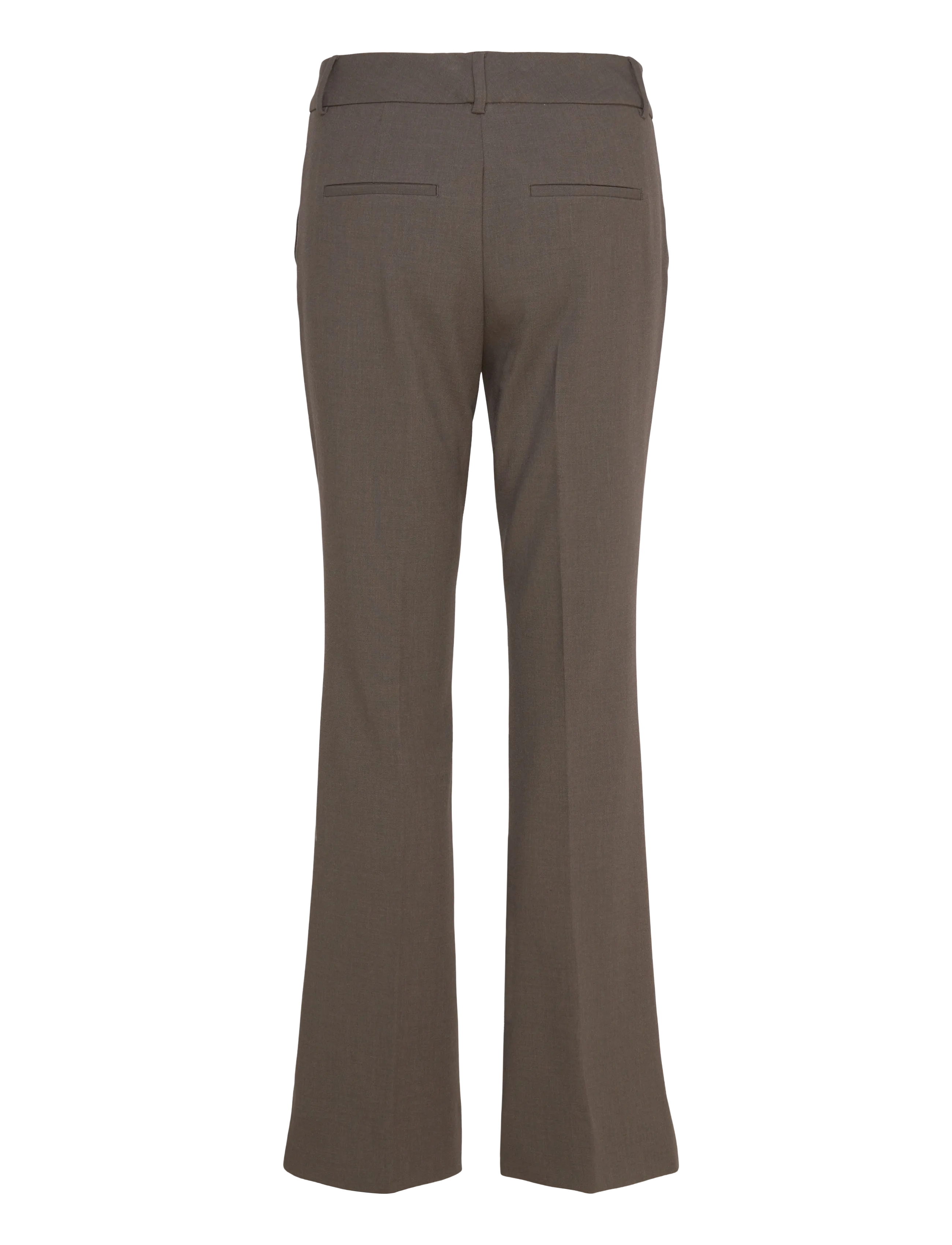FIVEUNITS - ClaraFV - flare bukser - mud brown melange - 2