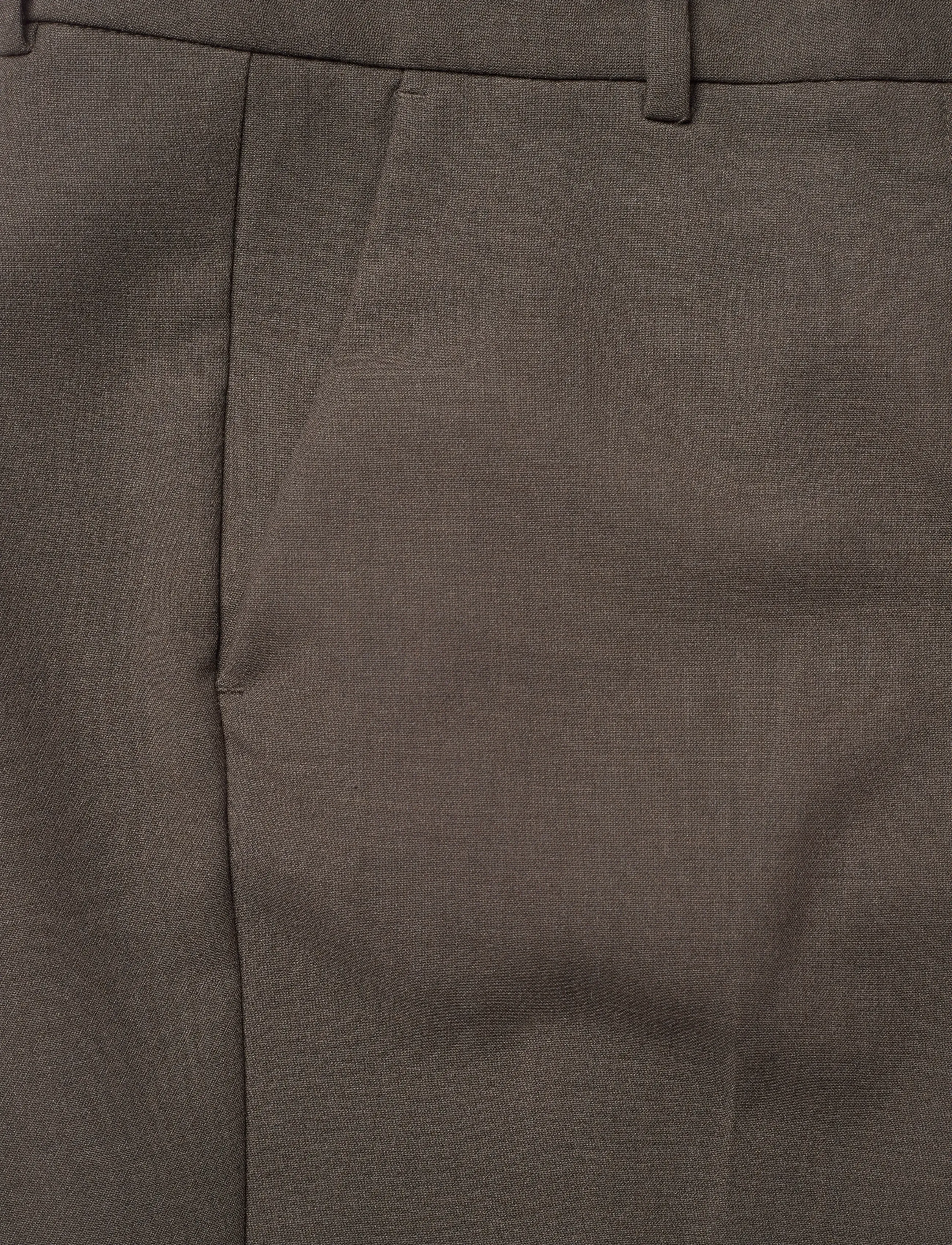 FIVEUNITS - ClaraFV - flare bukser - mud brown melange - 4