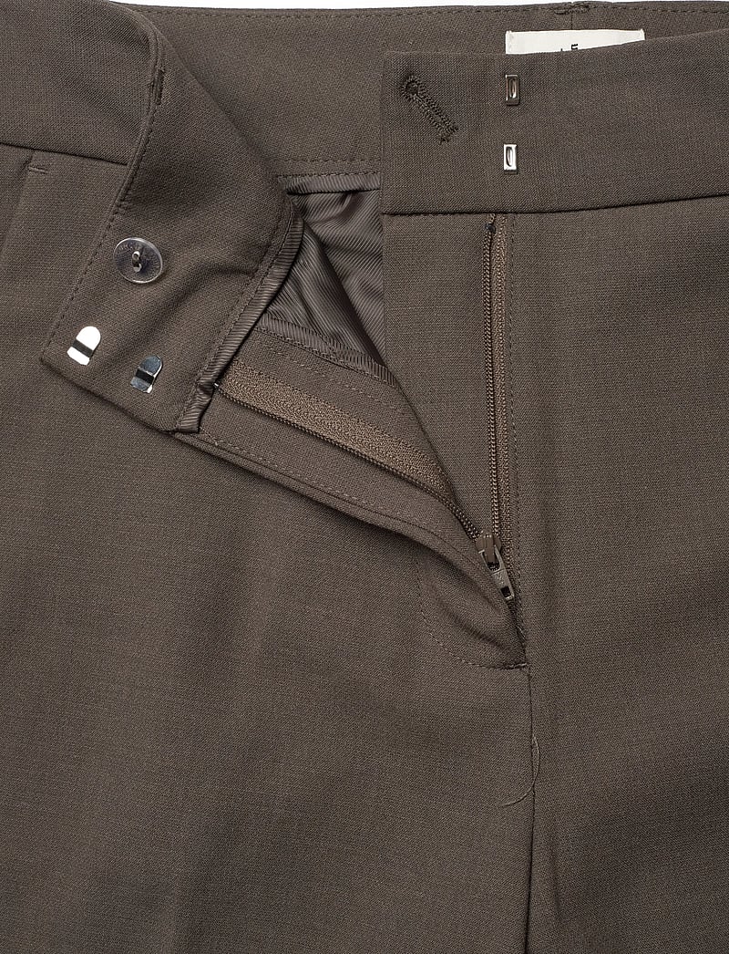 FIVEUNITS - ClaraFV - flare bukser - mud brown melange - 3