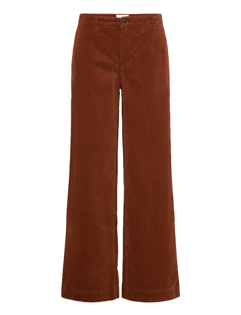 FIVEUNITS - EricaFV - wide leg trousers - squirrel mini corduroy - 0