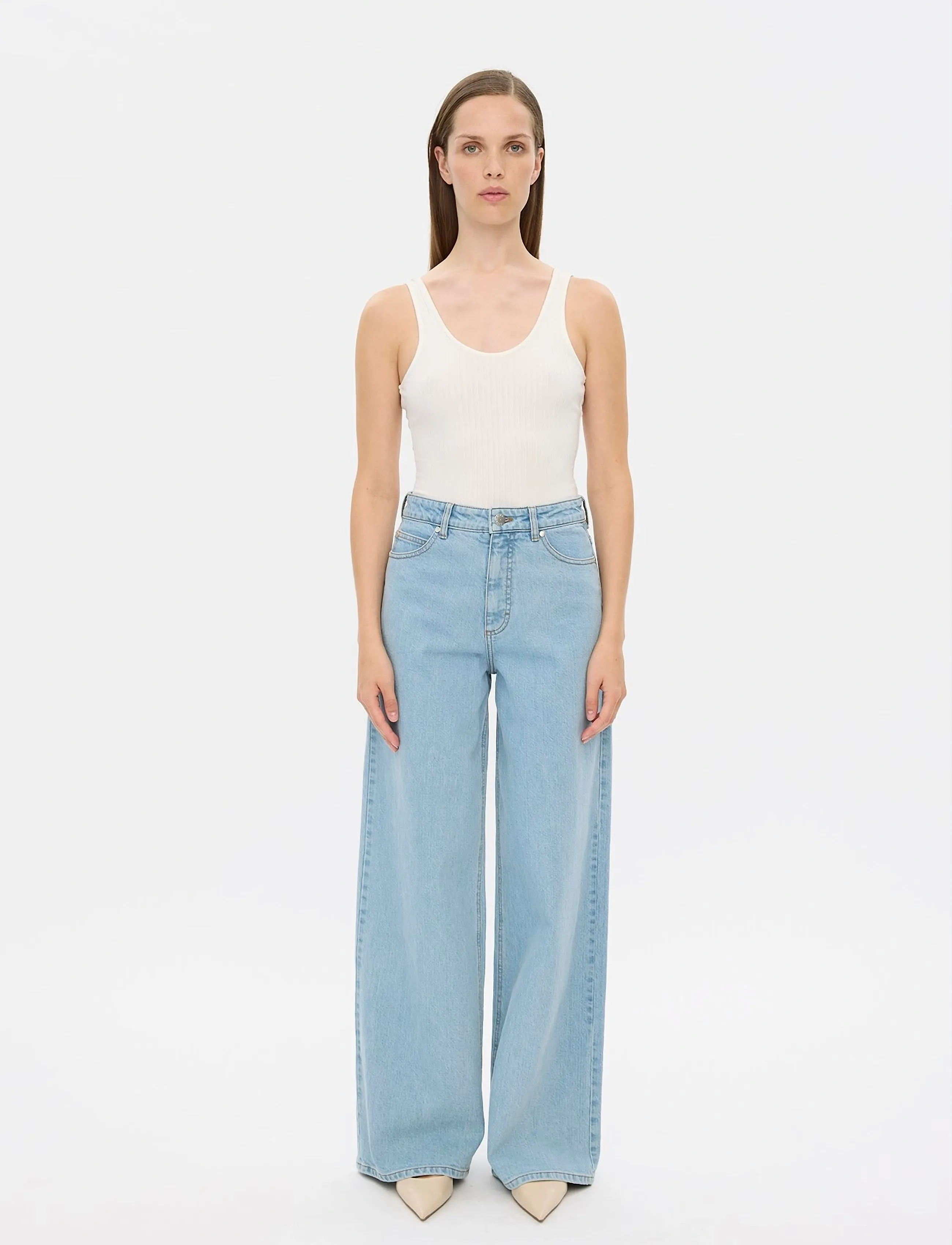FIVEUNITS Abbyfv, 30, Jeans, Blau - Wide, Frauen