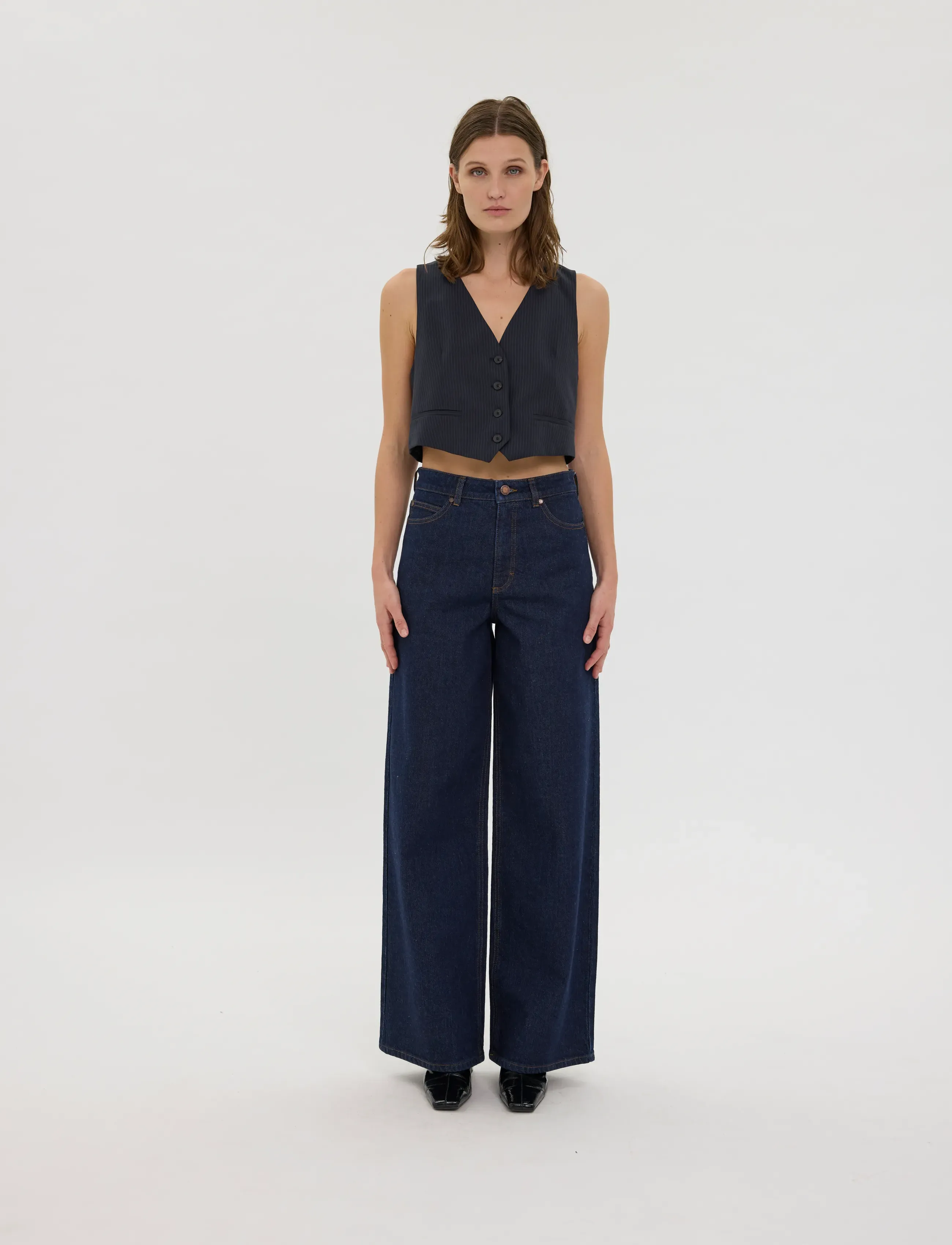 FIVEUNITS AbbyFV - Five Units - DARK RINSE / blue