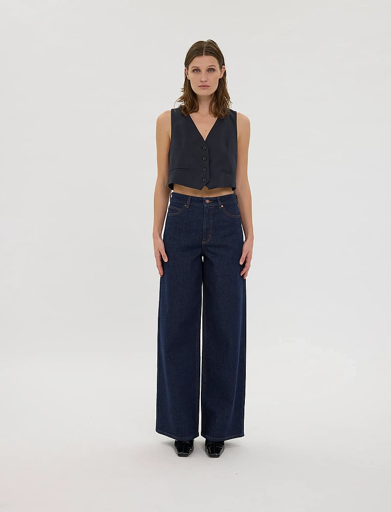 FIVEUNITS - AbbyFV - hosen mit weitem bein - dark rinse - 0