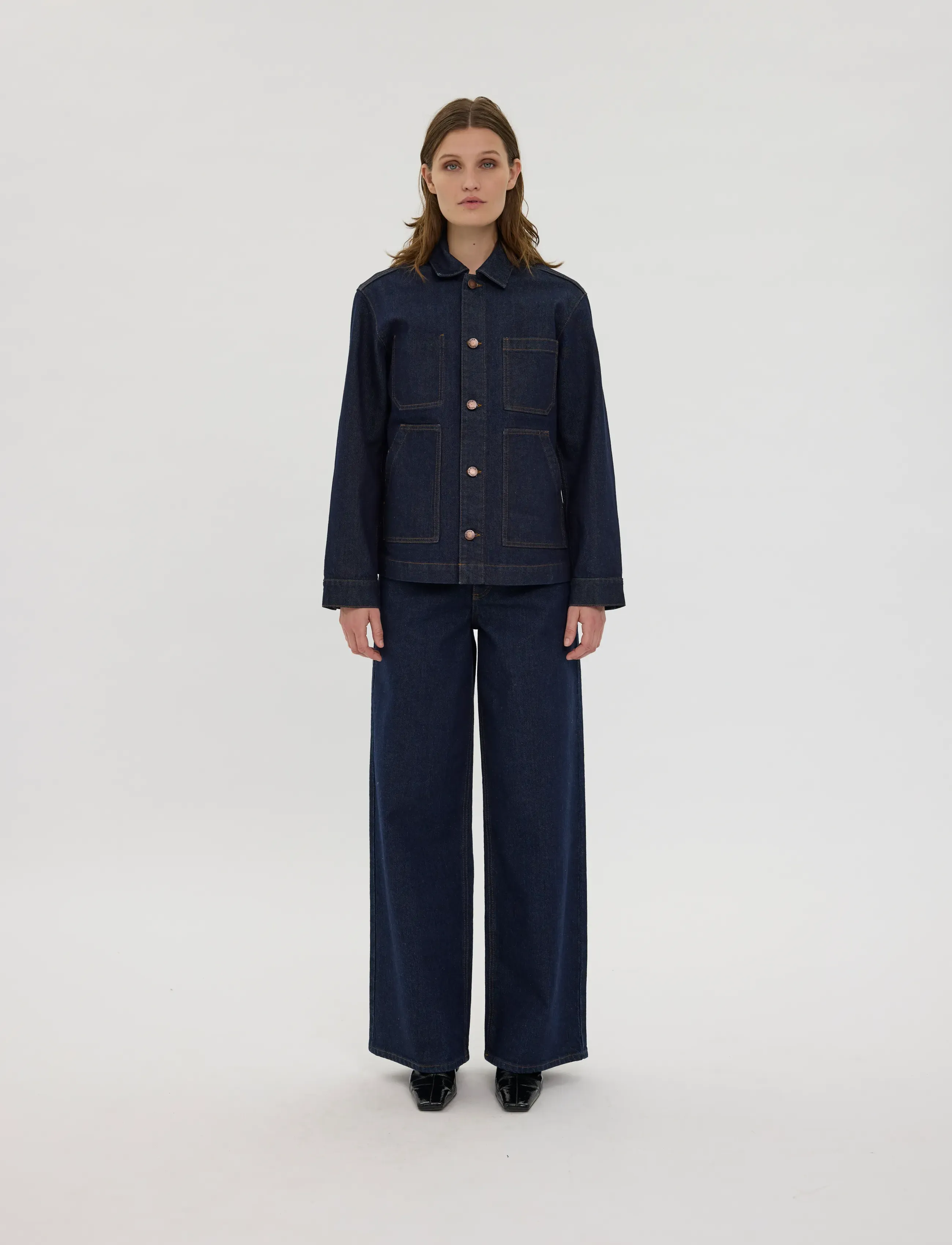 FIVEUNITS StellaFV - Tøj - DARK RINSE / blue