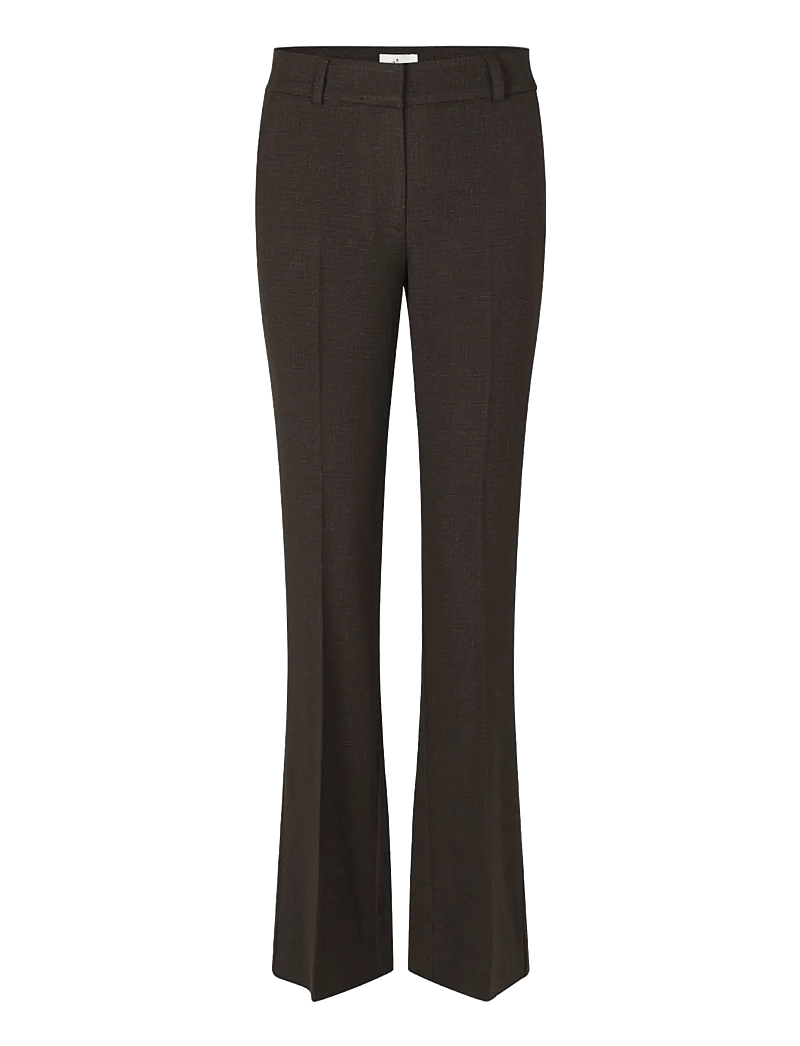 FIVEUNITS - ClaraFV - utsvängda byxor - mocca check - 1